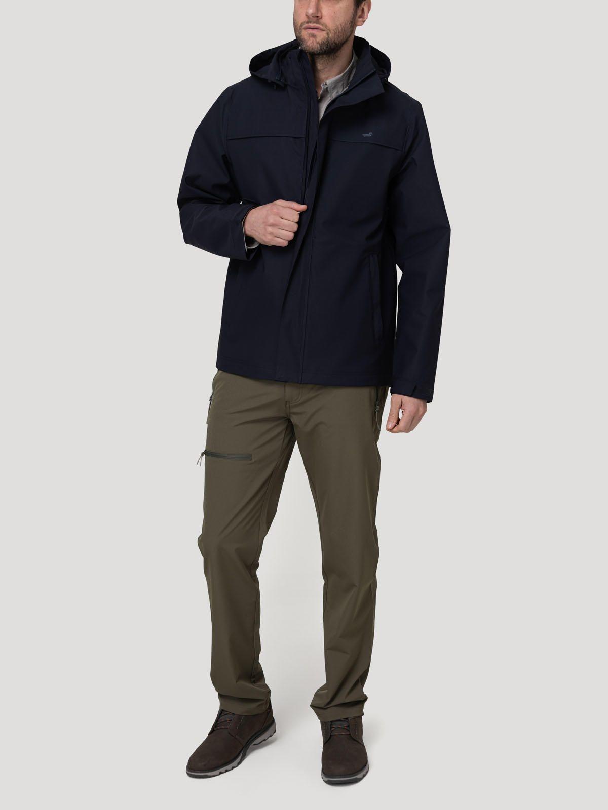 Impermeable Fibras Recicladas Hombre Rain Azul-8