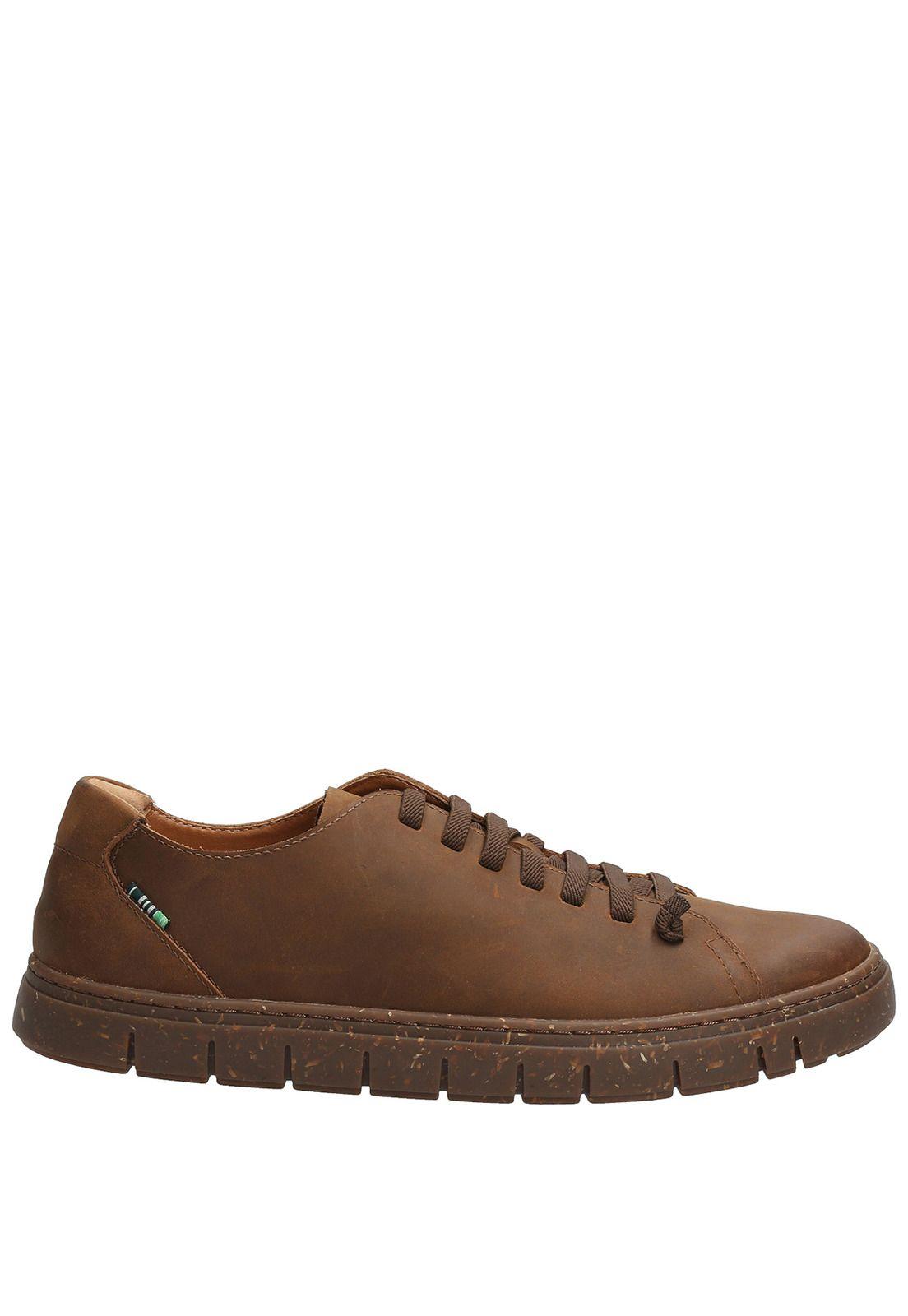 Zapatilla Cuero Hombre Posselt Café Oscuro-0