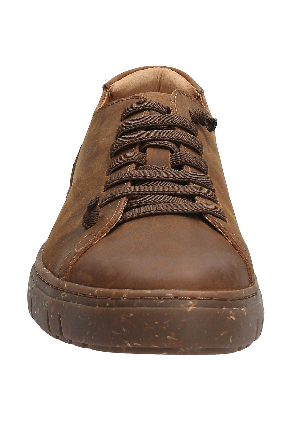 Zapatilla Cuero Hombre Posselt Café Oscuro-3