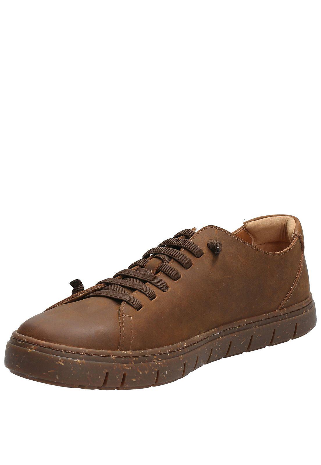 Zapatilla Cuero Hombre Posselt Café Oscuro-4