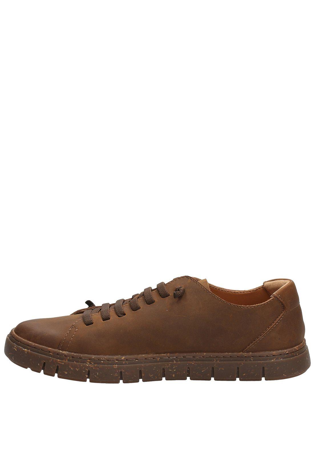Zapatilla Cuero Hombre Posselt Café Oscuro-5