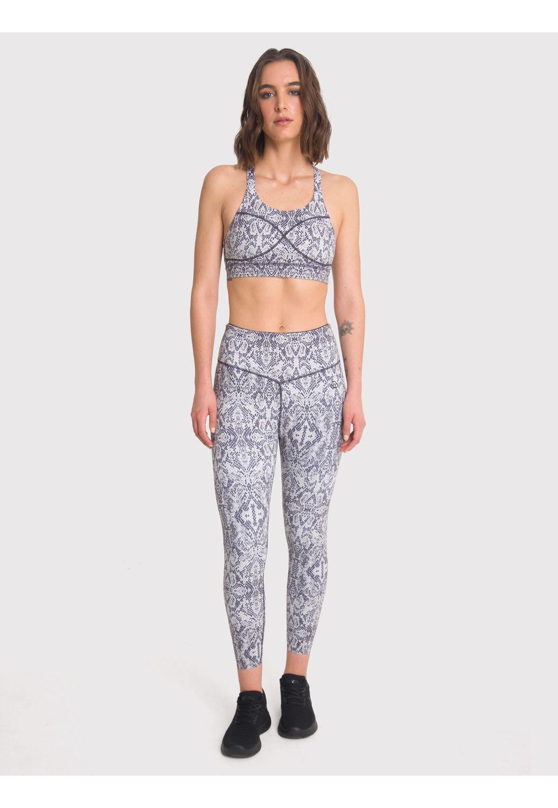 Calza deportiva 7/8 Mujer Ankle Leg Emma Gris-0