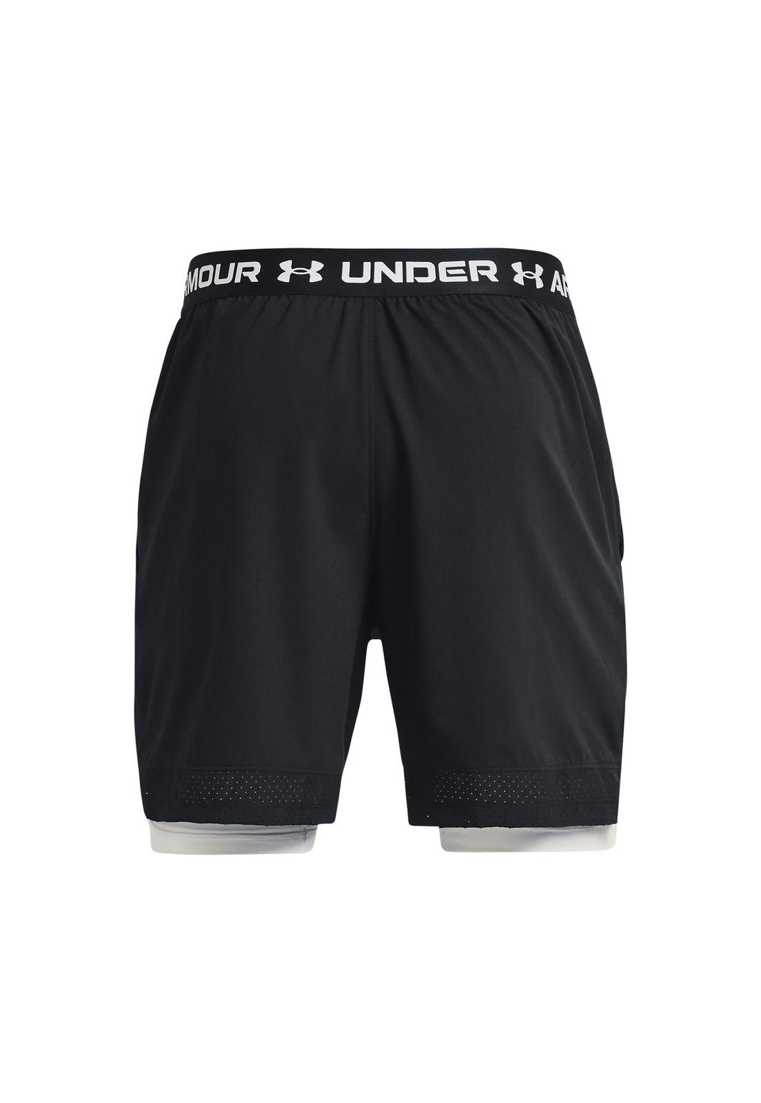 Shorts 2 en 1 UA Vanish para hombre Negro-1