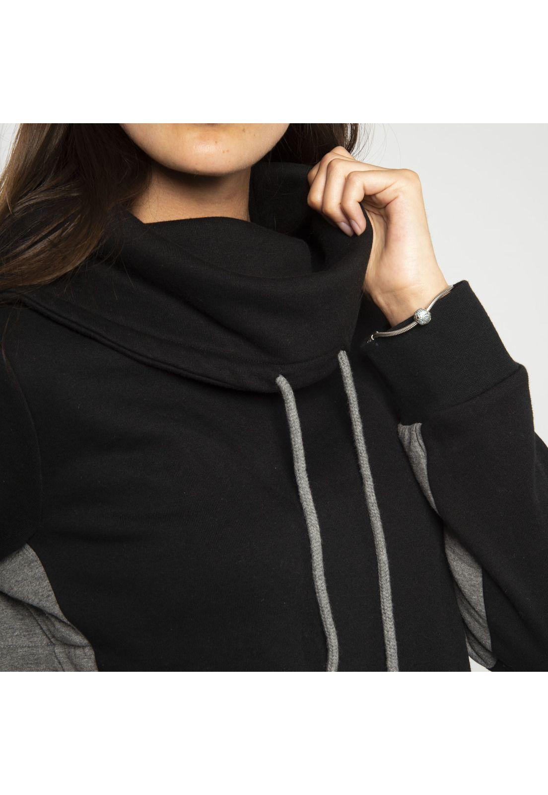 Polerón Mujer W Fdtn Ombre Po Swea Negro-3