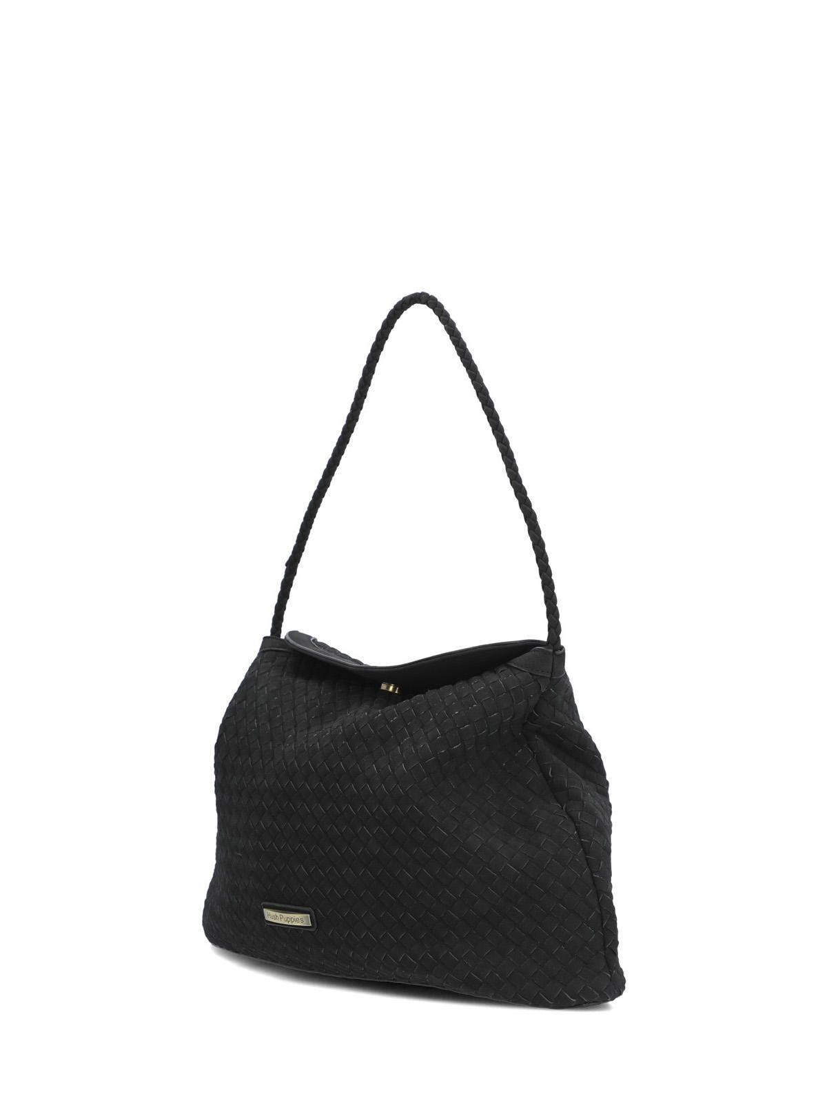Cartera Ecocuero Mujer Brigg Hobo Negro-1
