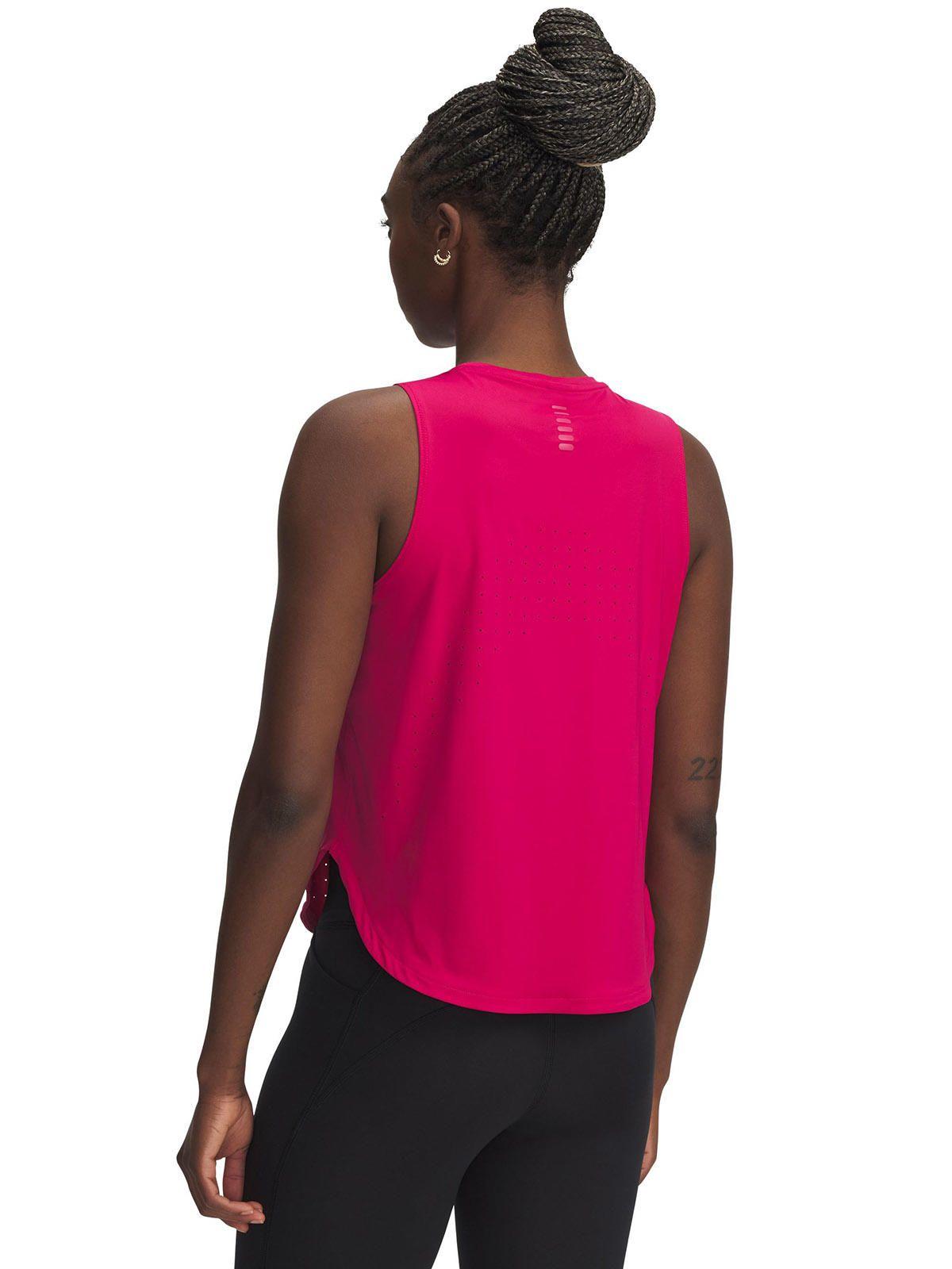 Polera Sin Mangas Ua Launch Elite Morado Para Mujer-1