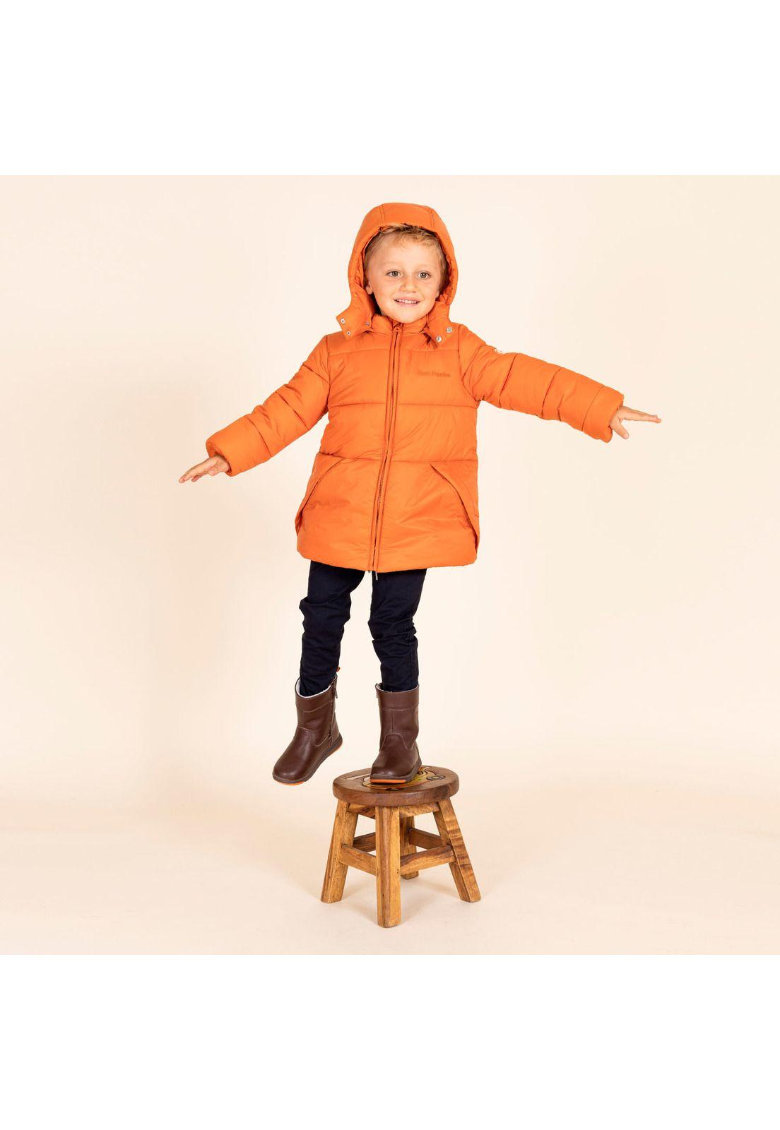 Parka Niño Campo Naranjo-1