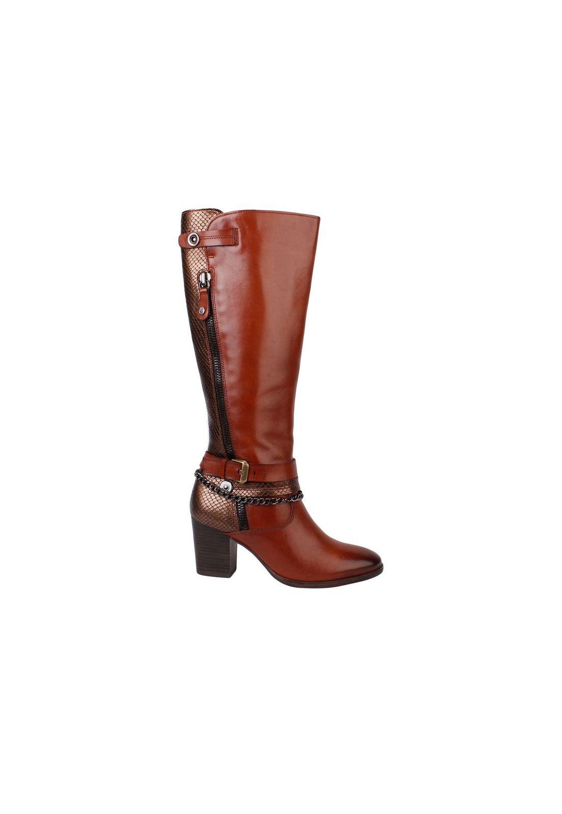 Bota Cuero Galizia Café-2