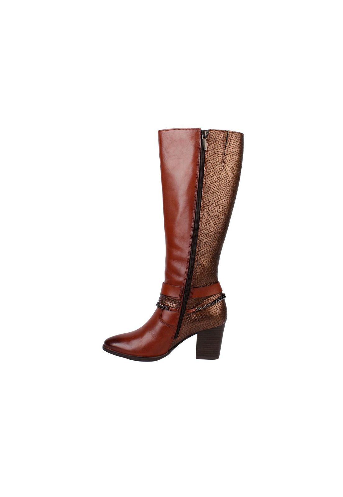 Bota Cuero Galizia Café-3