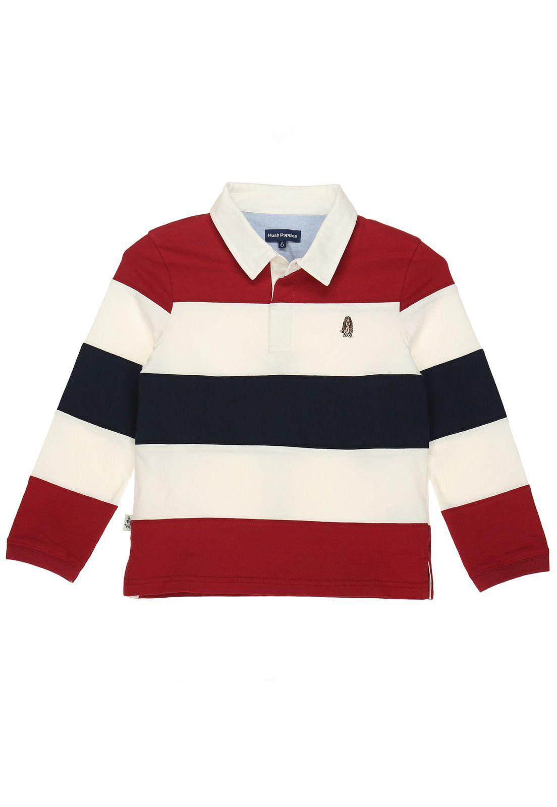 Polera Manga Larga Niño Clásica Rugby Blanco-0