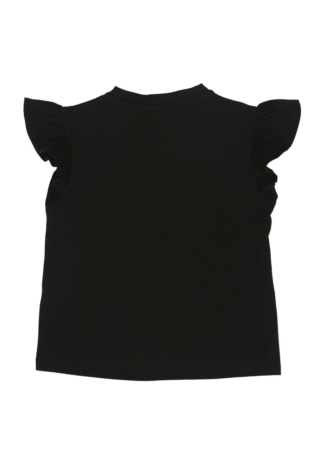 Polera M/C Niña Girl Power Negro-1