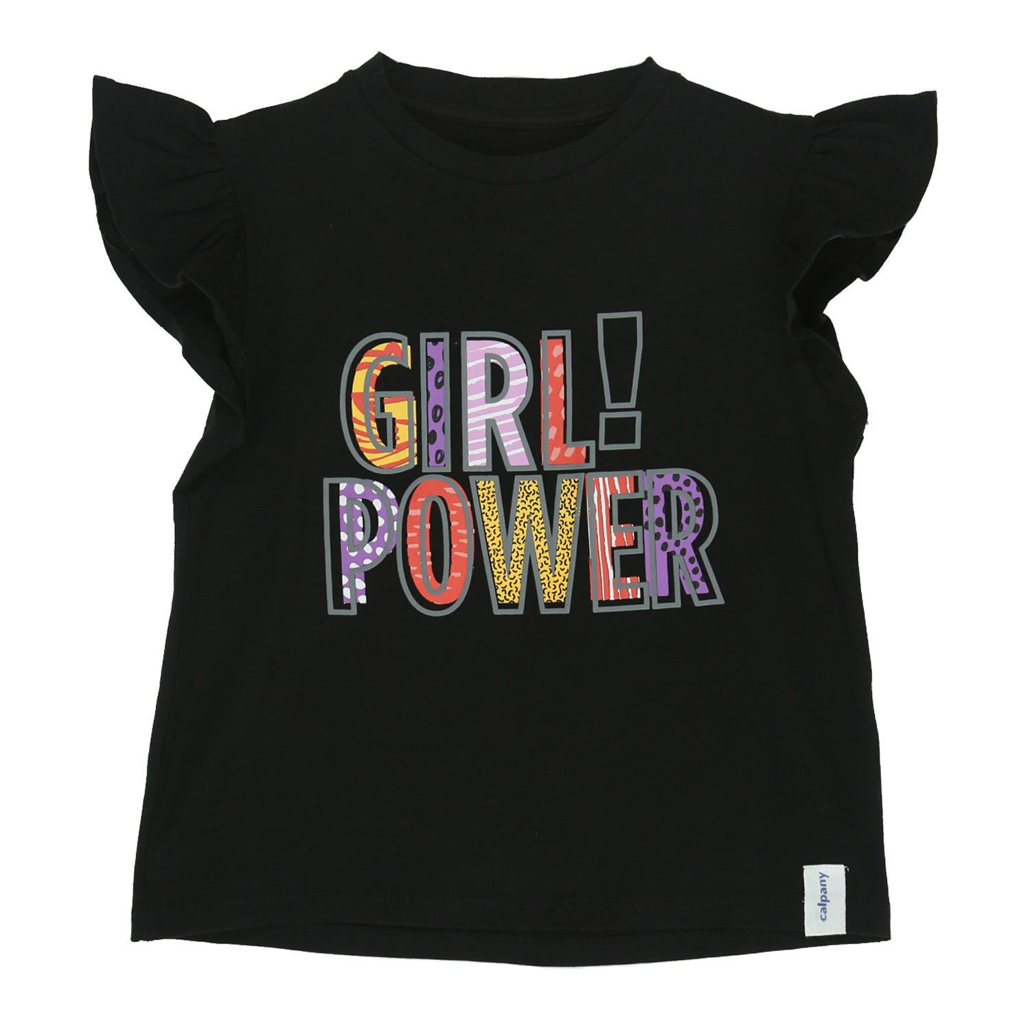 Polera M/C Niña Girl Power Negro-0