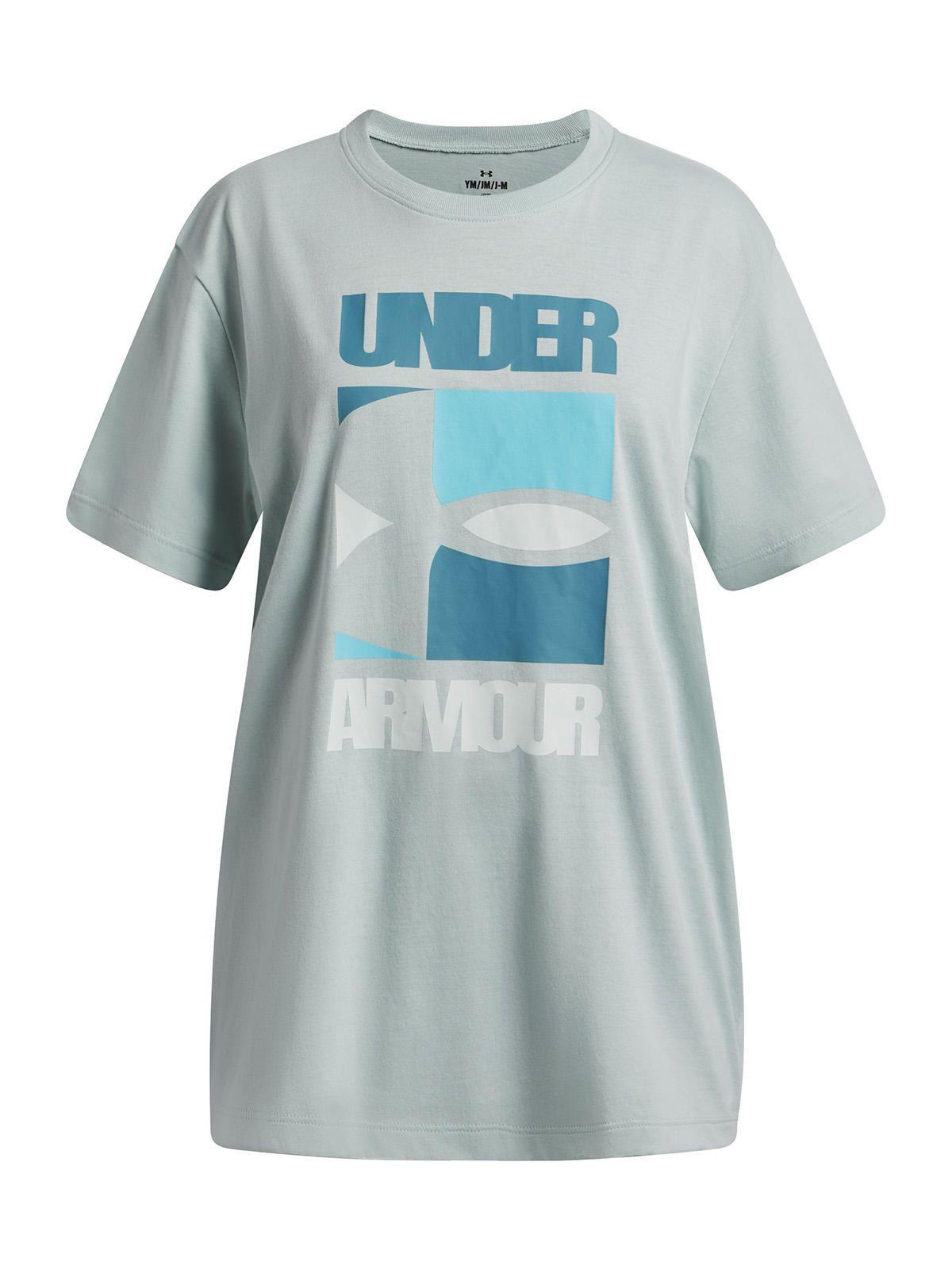 Polera M/C Niña G Block Logo Os Ss Azul-0