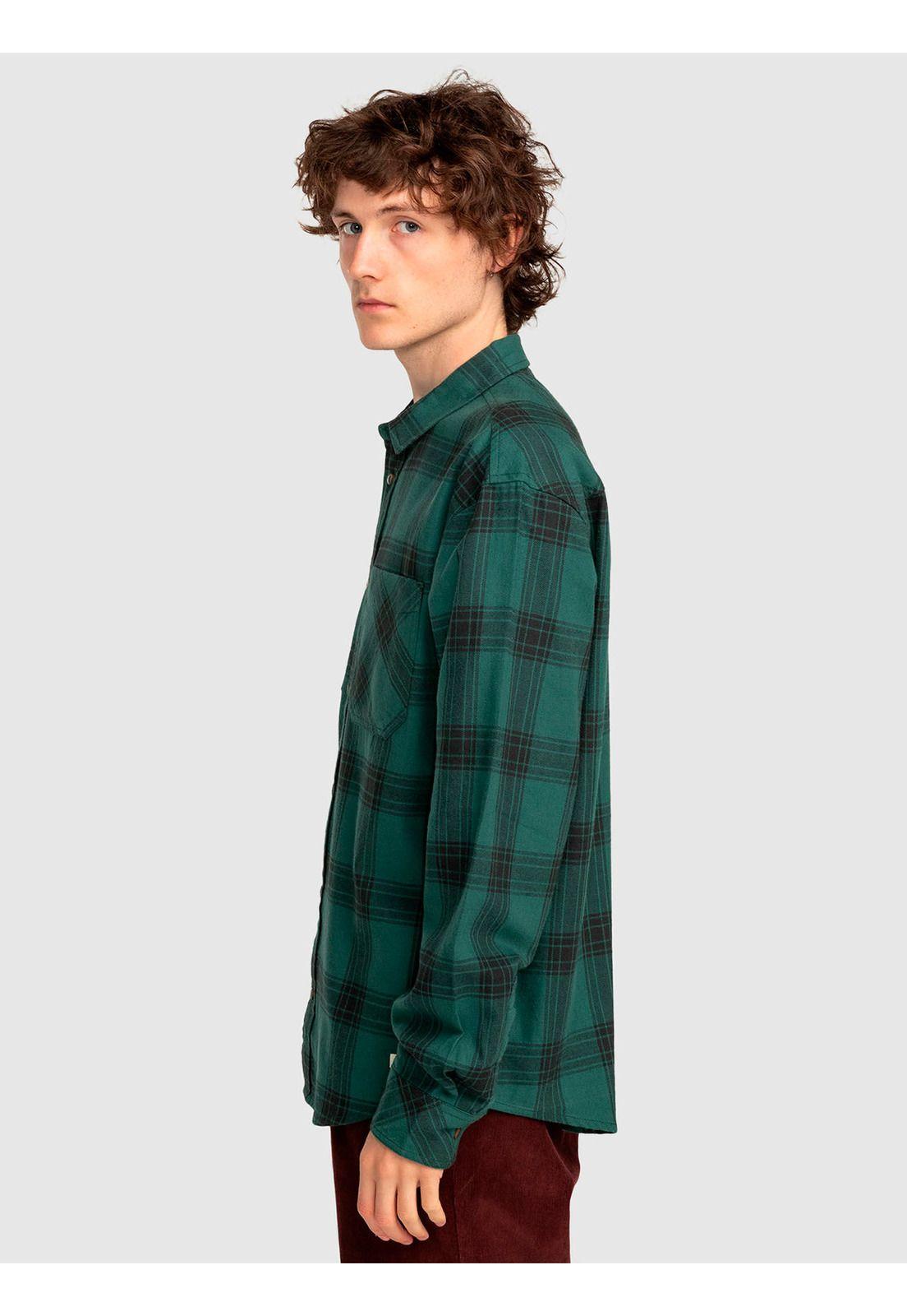 Camisa Manga Larga Hombre Compass Verde-1