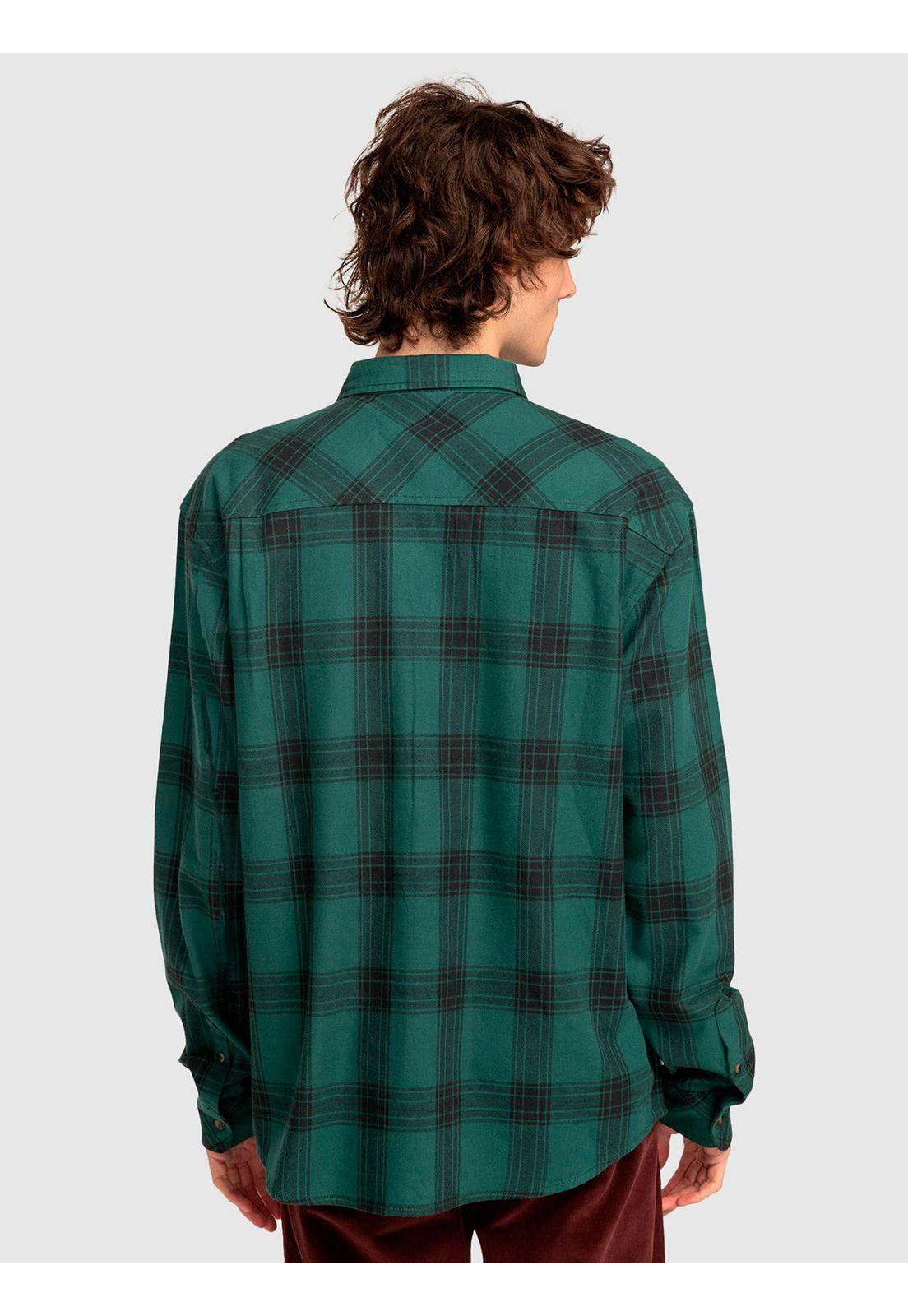 Camisa Manga Larga Hombre Compass Verde-2