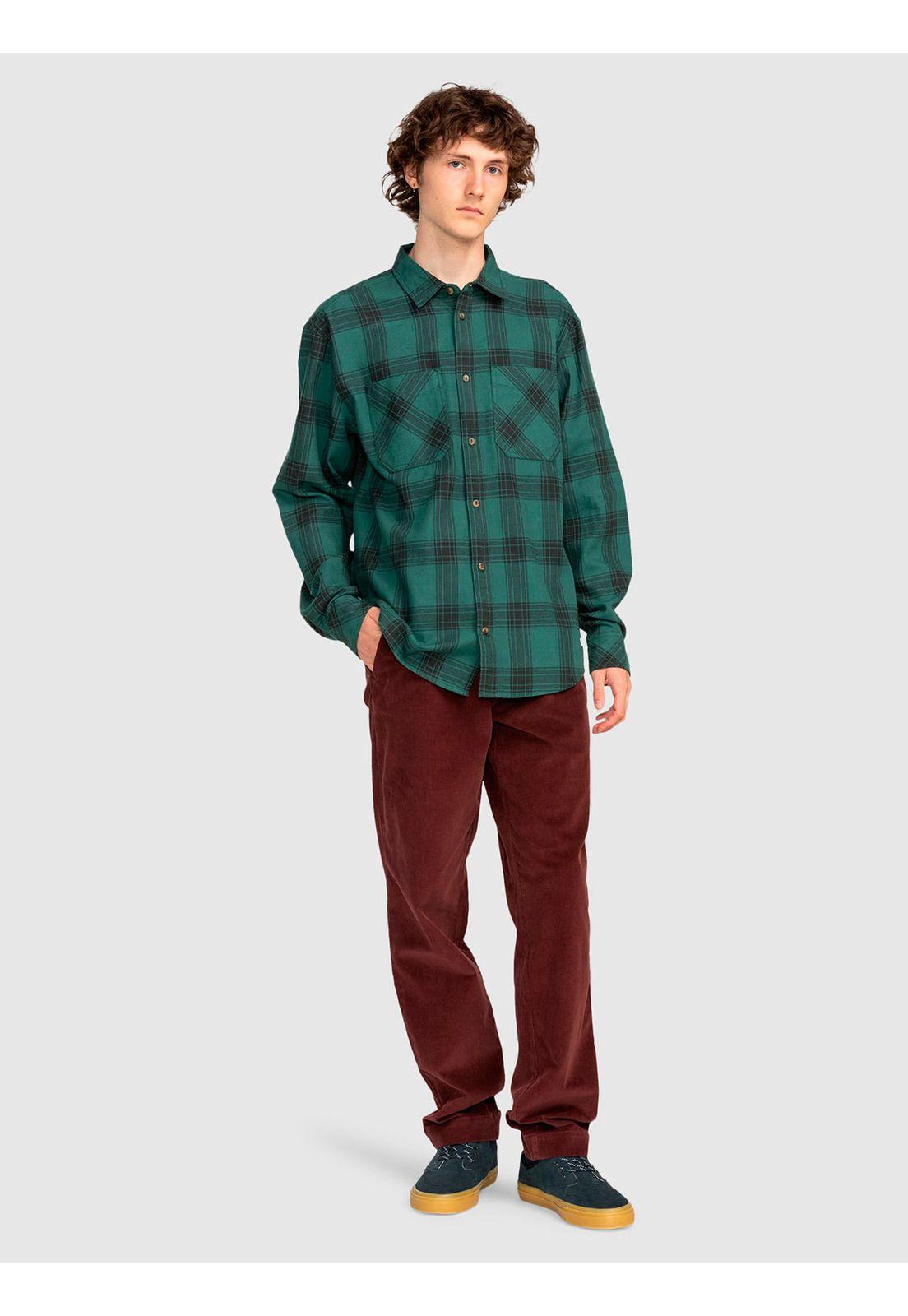 Camisa Manga Larga Hombre Compass Verde-4