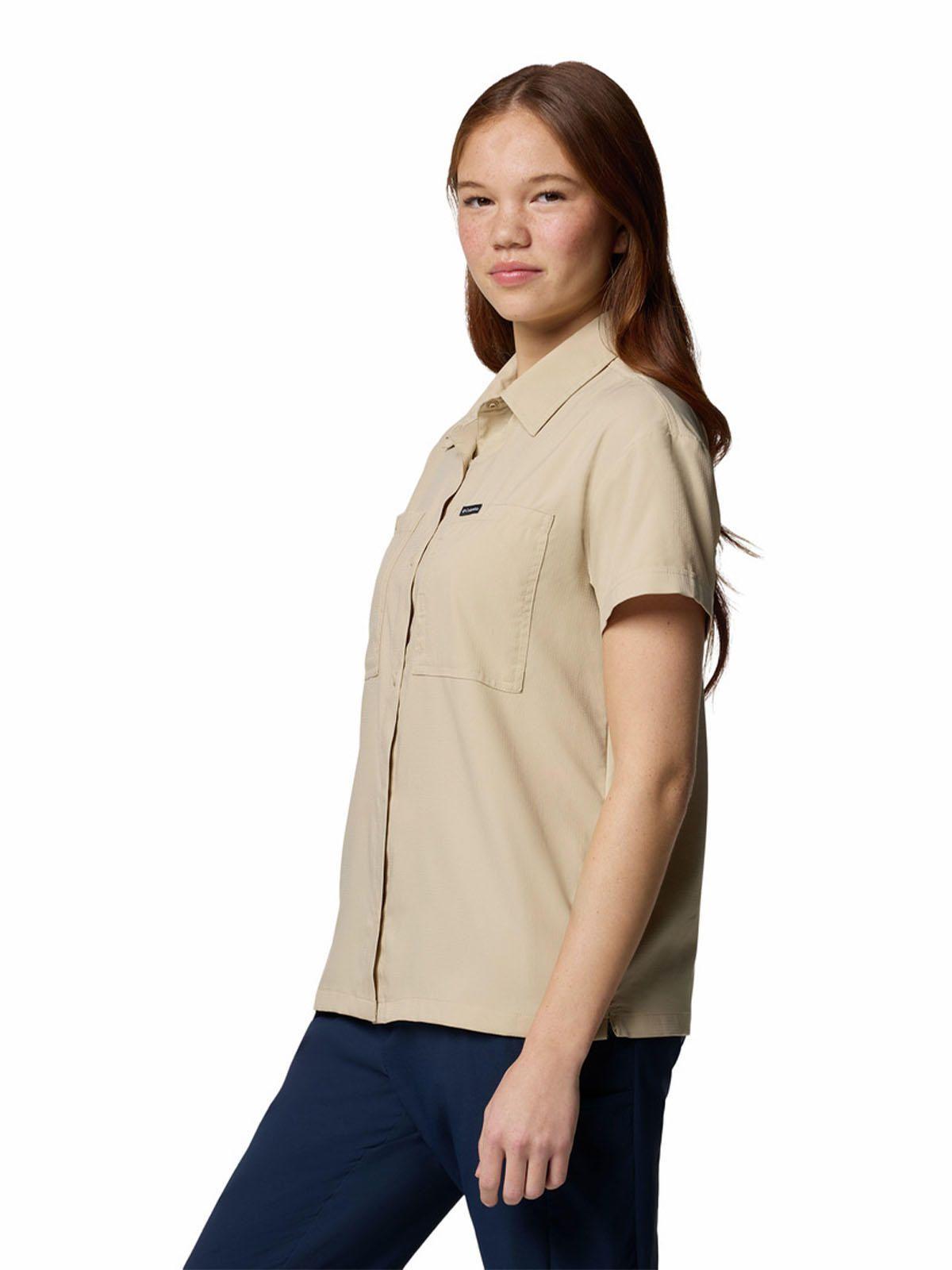 Camisa M/C Mujer Silver Ridge Utility Beige-1
