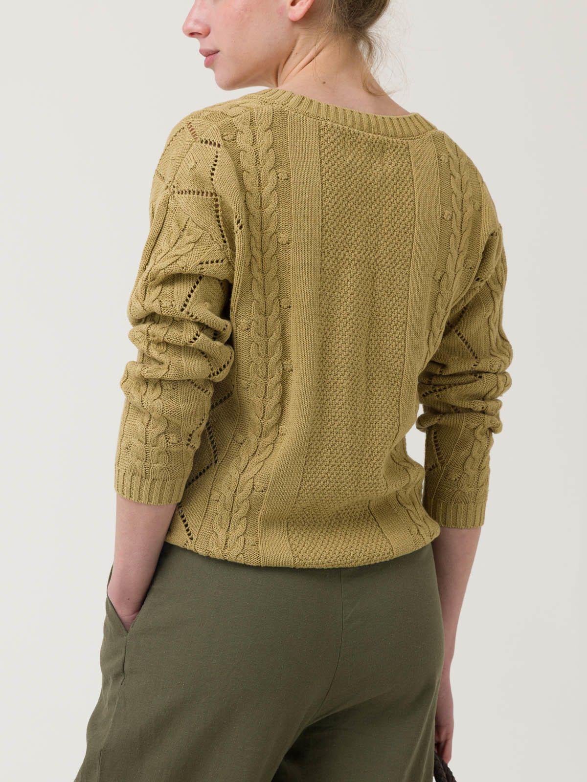 Sweater Algodón Orgánico Mujer Nit Verde -5