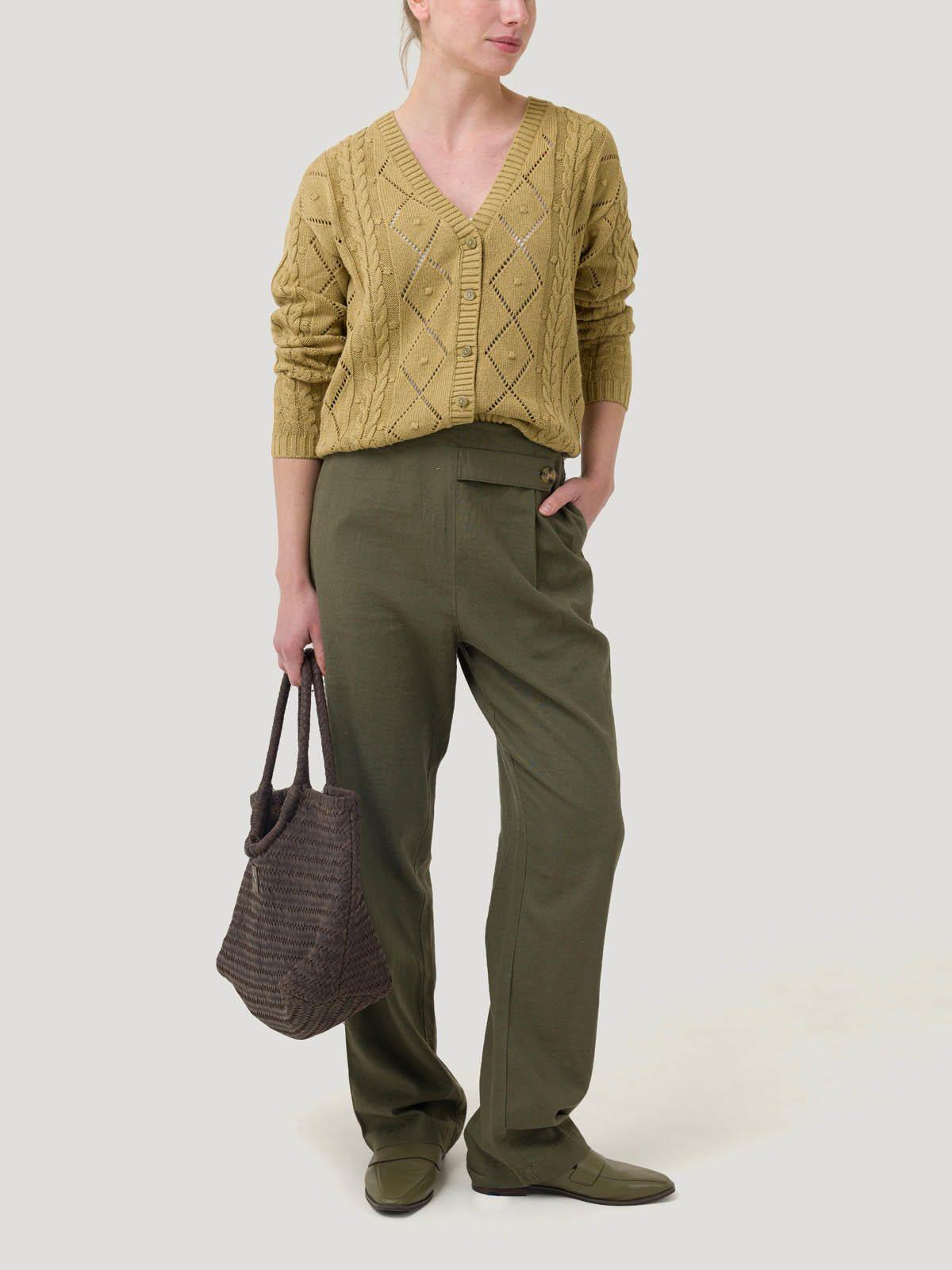 Sweater Algodón Orgánico Mujer Nit Verde -7