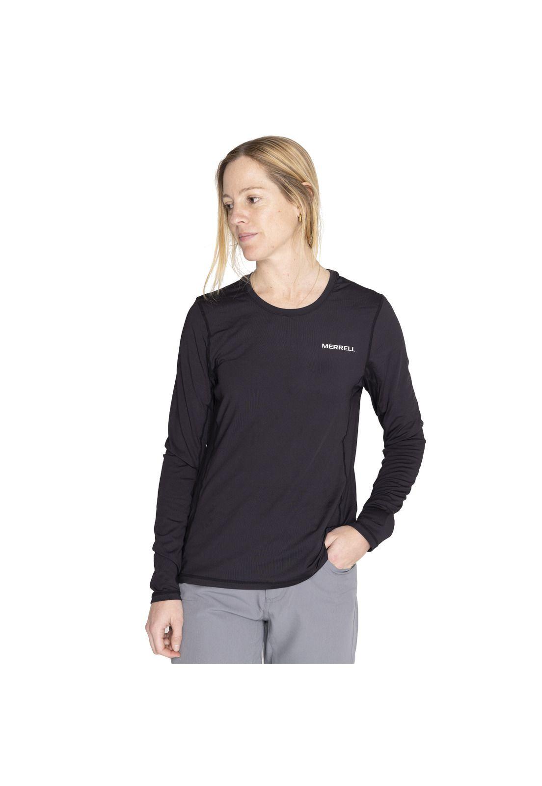 Primera Capa Long Sleeve First La Negro Mujer-0