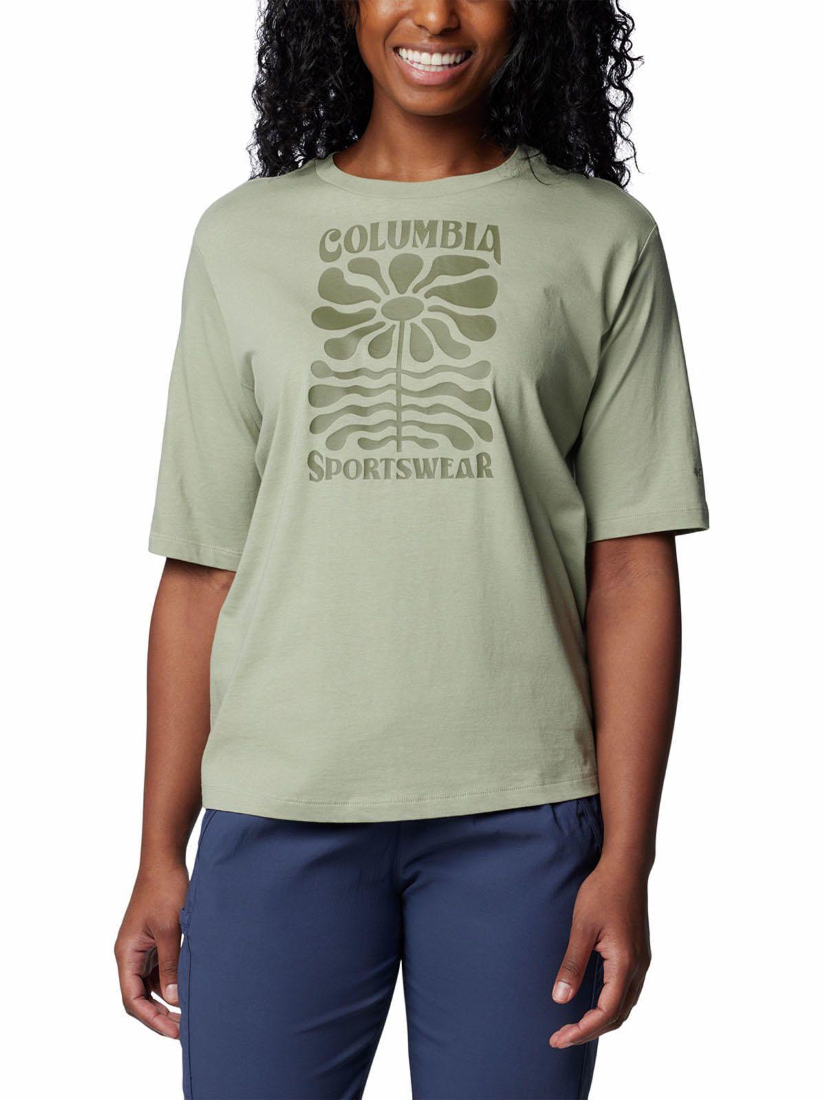Polera Mujer North Cascades Relaxed Verde-0