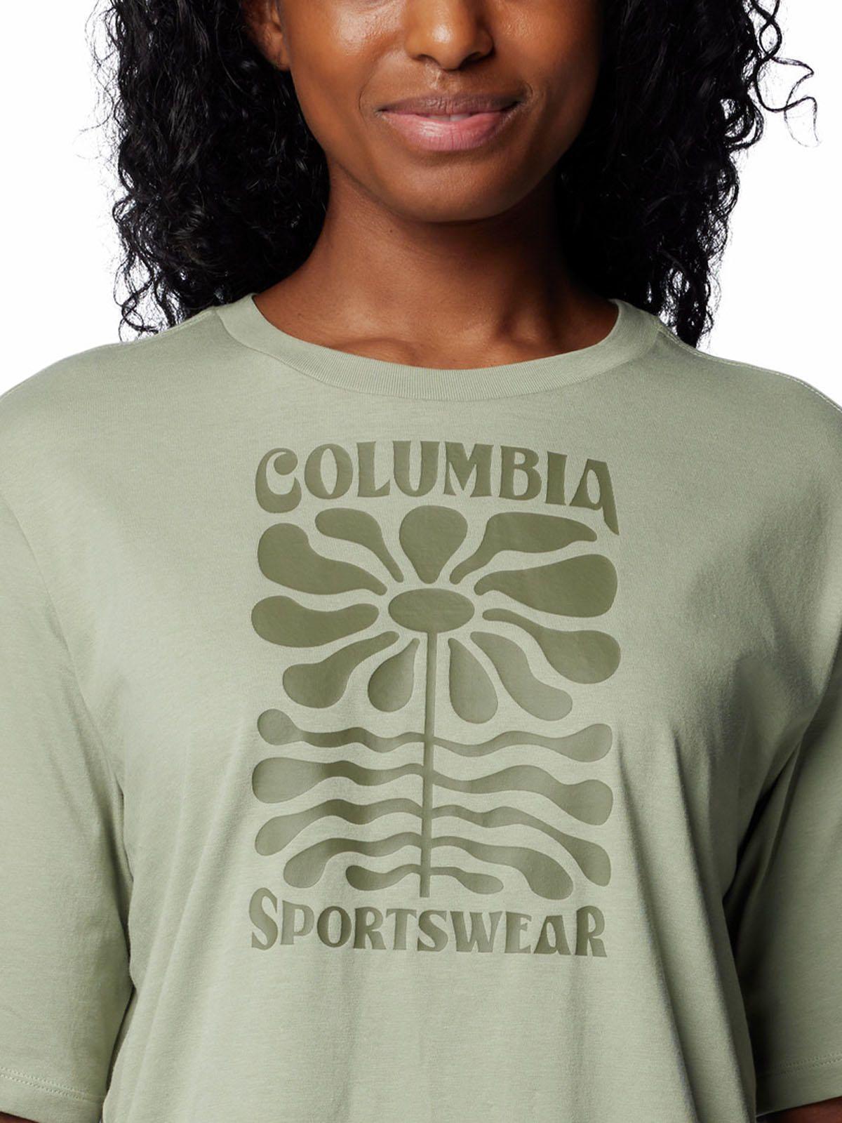 Polera Mujer North Cascades Relaxed Verde-3