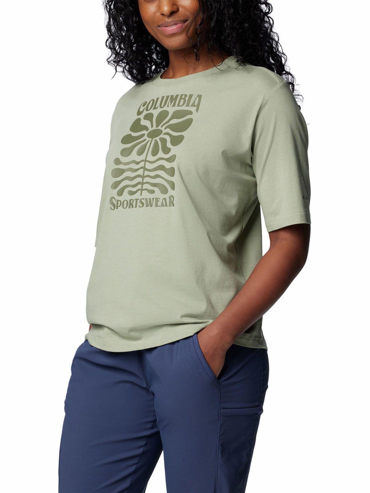 Polera Mujer North Cascades Relaxed Verde-4