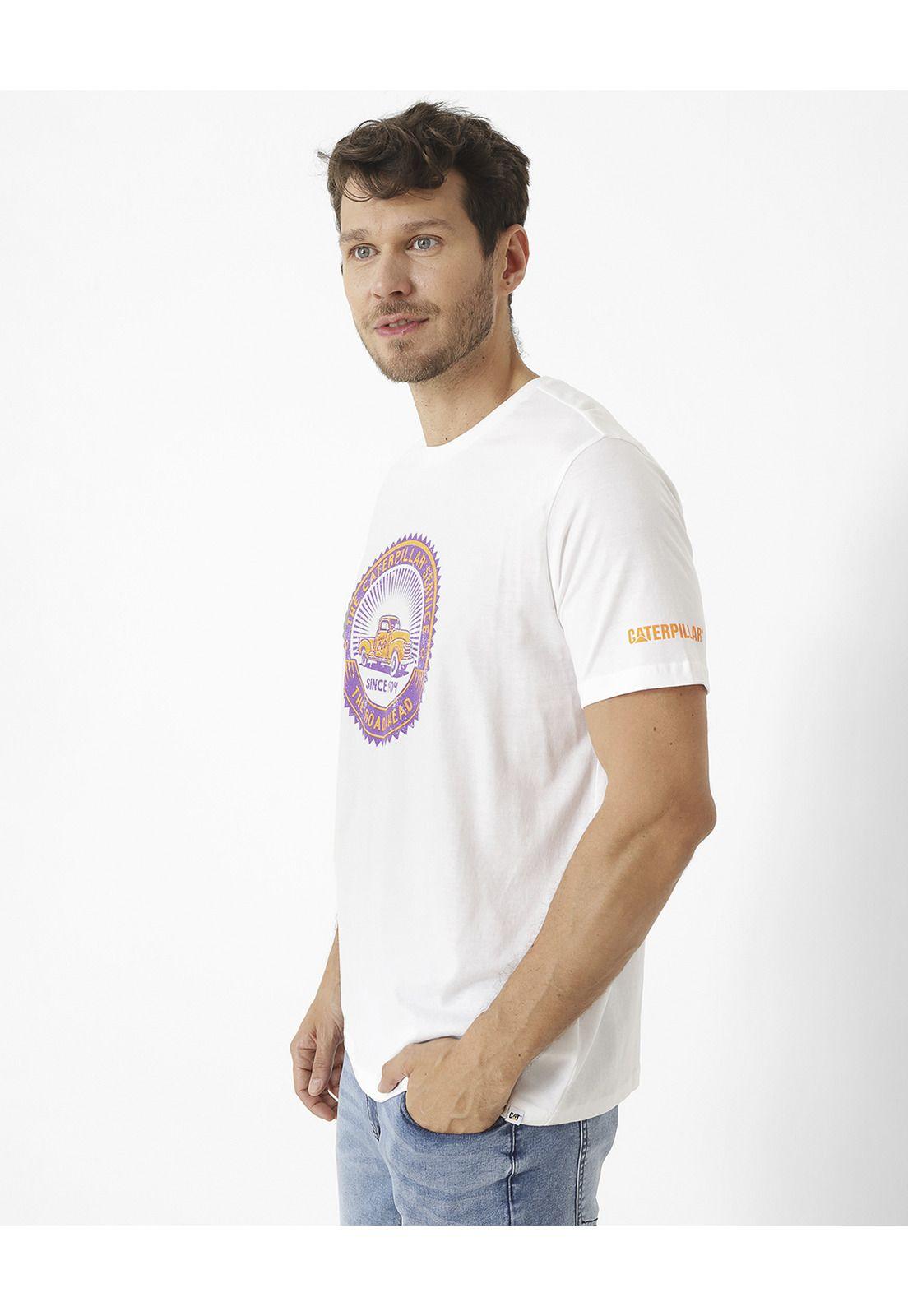Polera M/C The Road Ahead Gra 7 Blanco Hombre-3