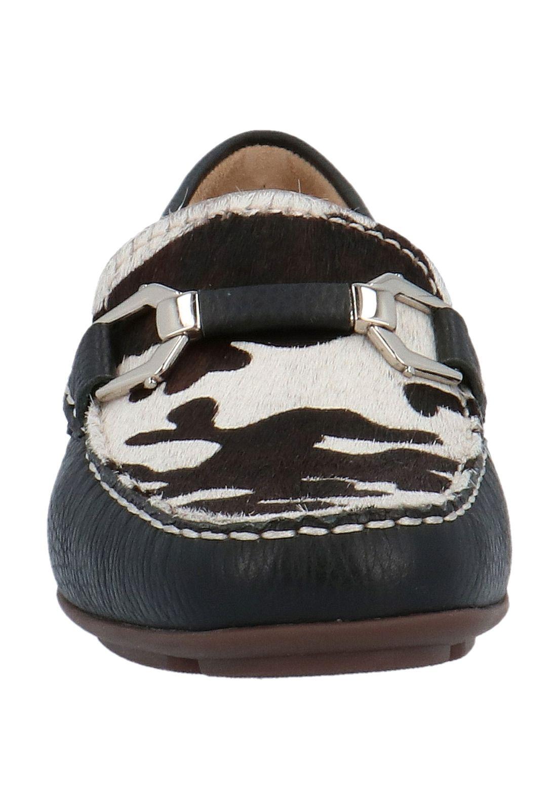 Mocasin Cuero Mujer Murano Negro-2