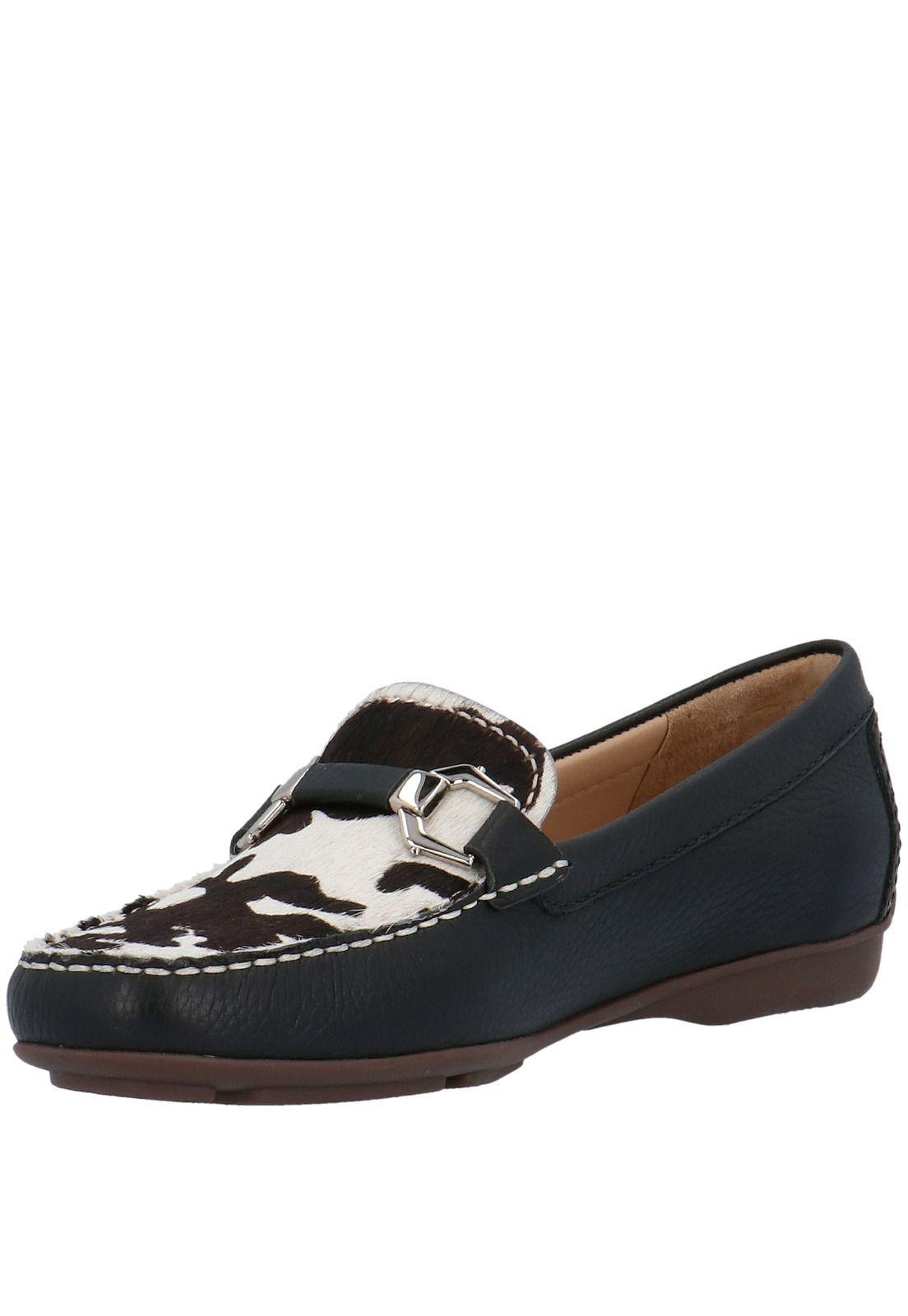 Mocasin Cuero Mujer Murano Negro-3