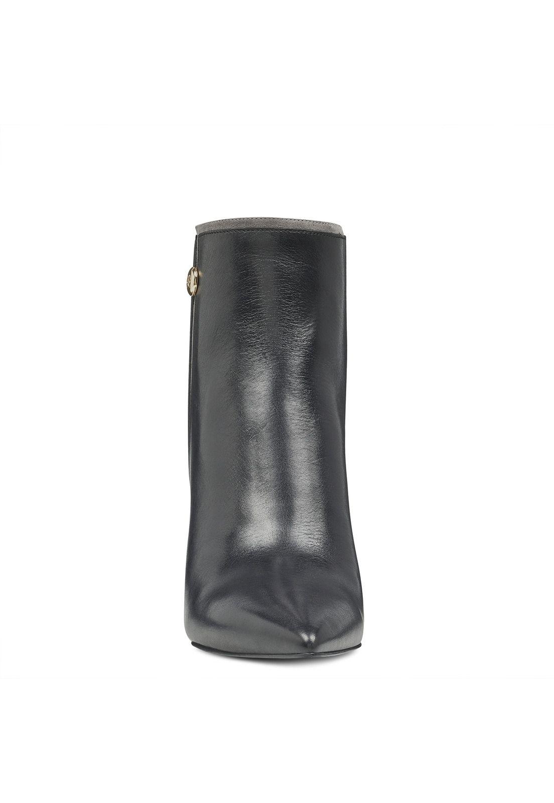 Botín Cuero Monsoon Negro Mujer-2
