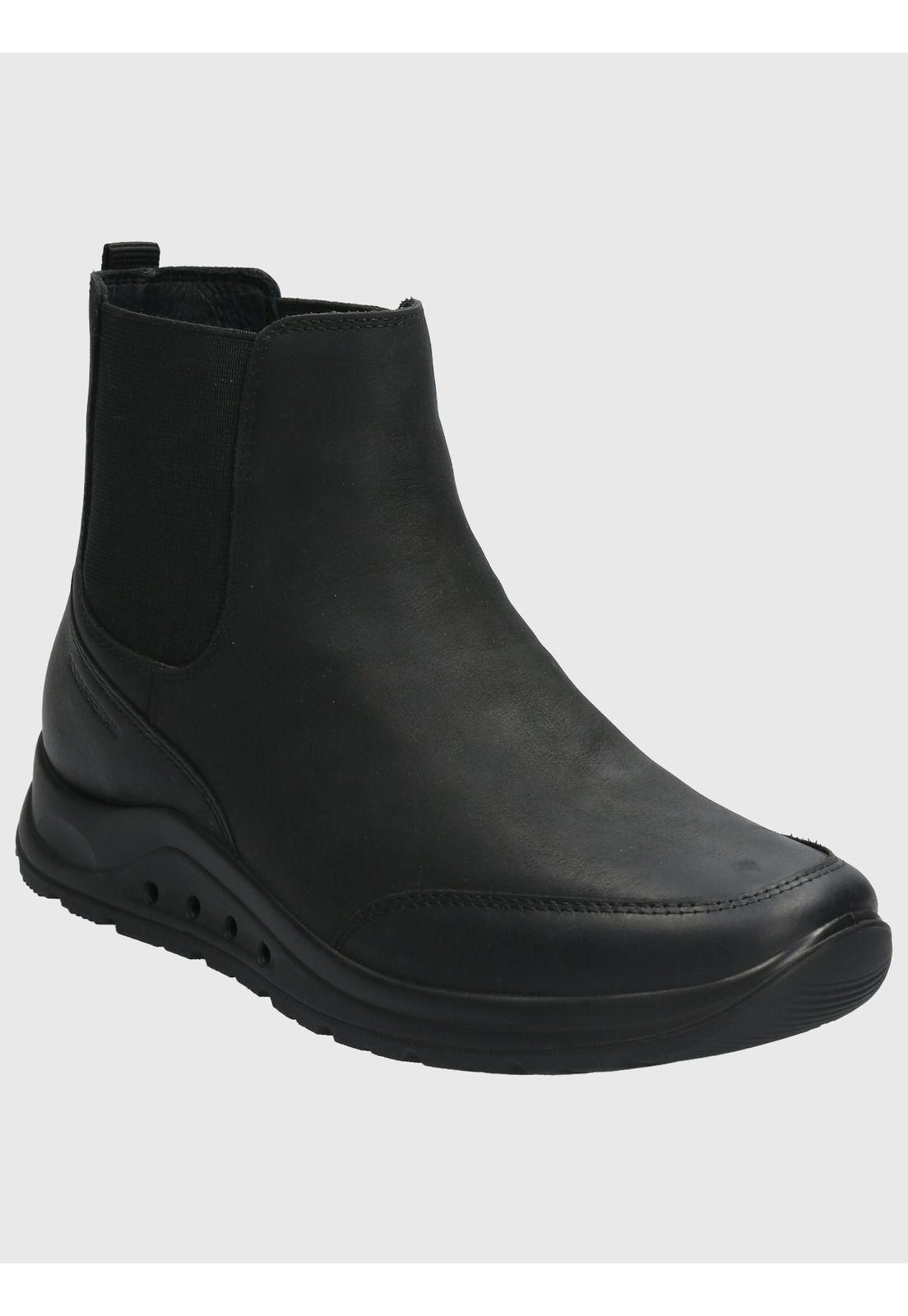 Botin Cuero Mujer Coley Negro-0
