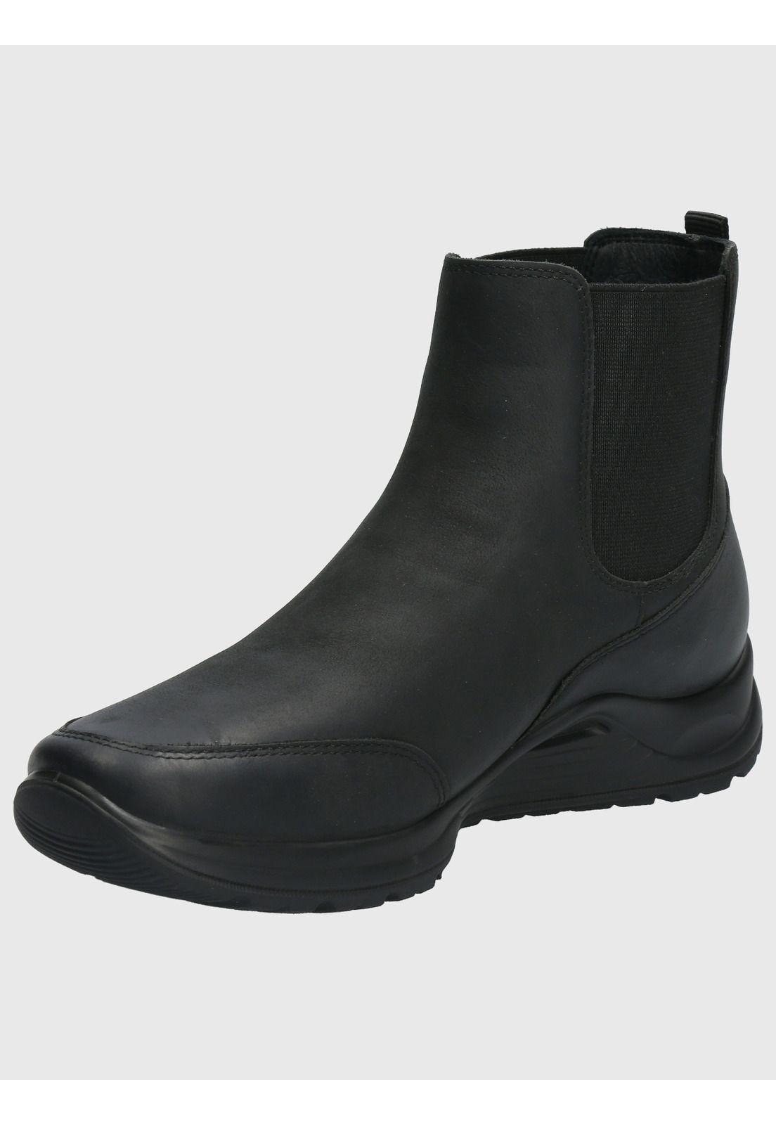 Botin Cuero Mujer Coley Negro-5