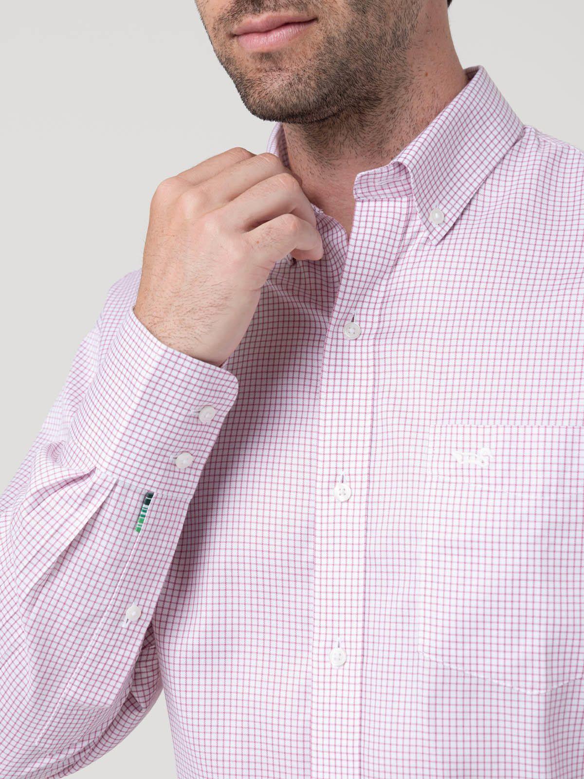 Camisa Cuello Button-Down Hombre Wf Burdeo-6