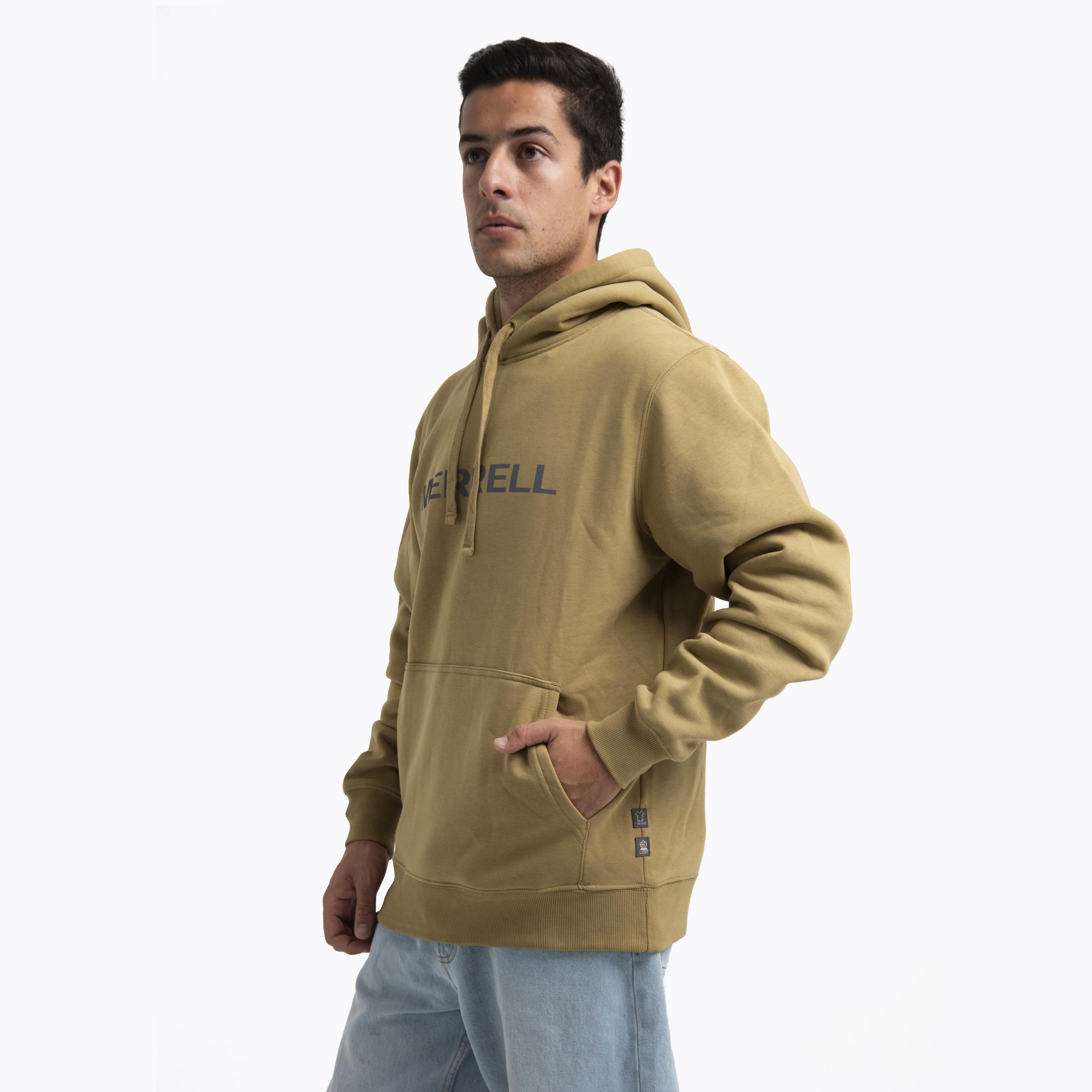 Polerón Hombre Logo Hoodie Mostaza-1