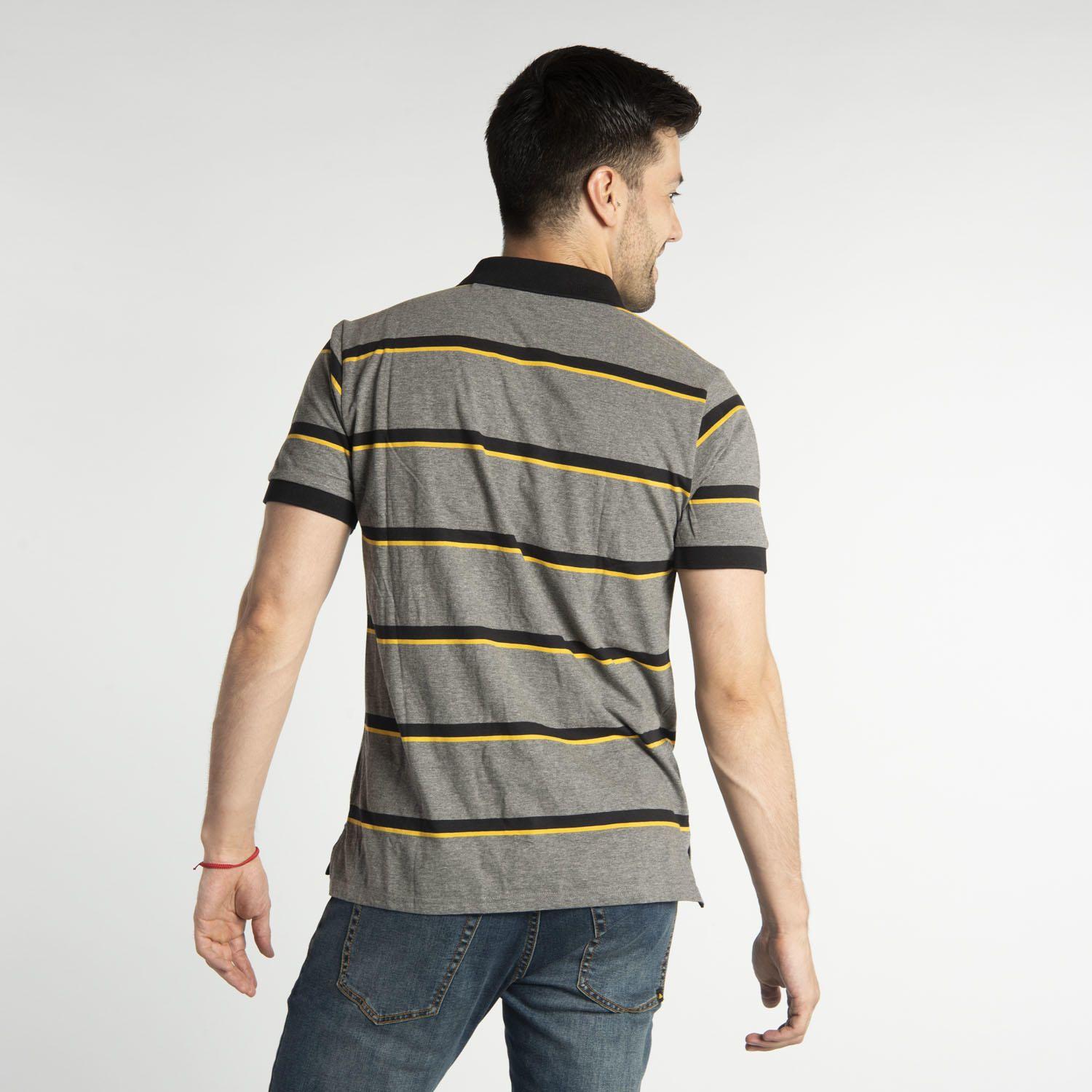 Polera Polo Hombre Fdtn Jersey Knit Pol Gris Oscuro-2