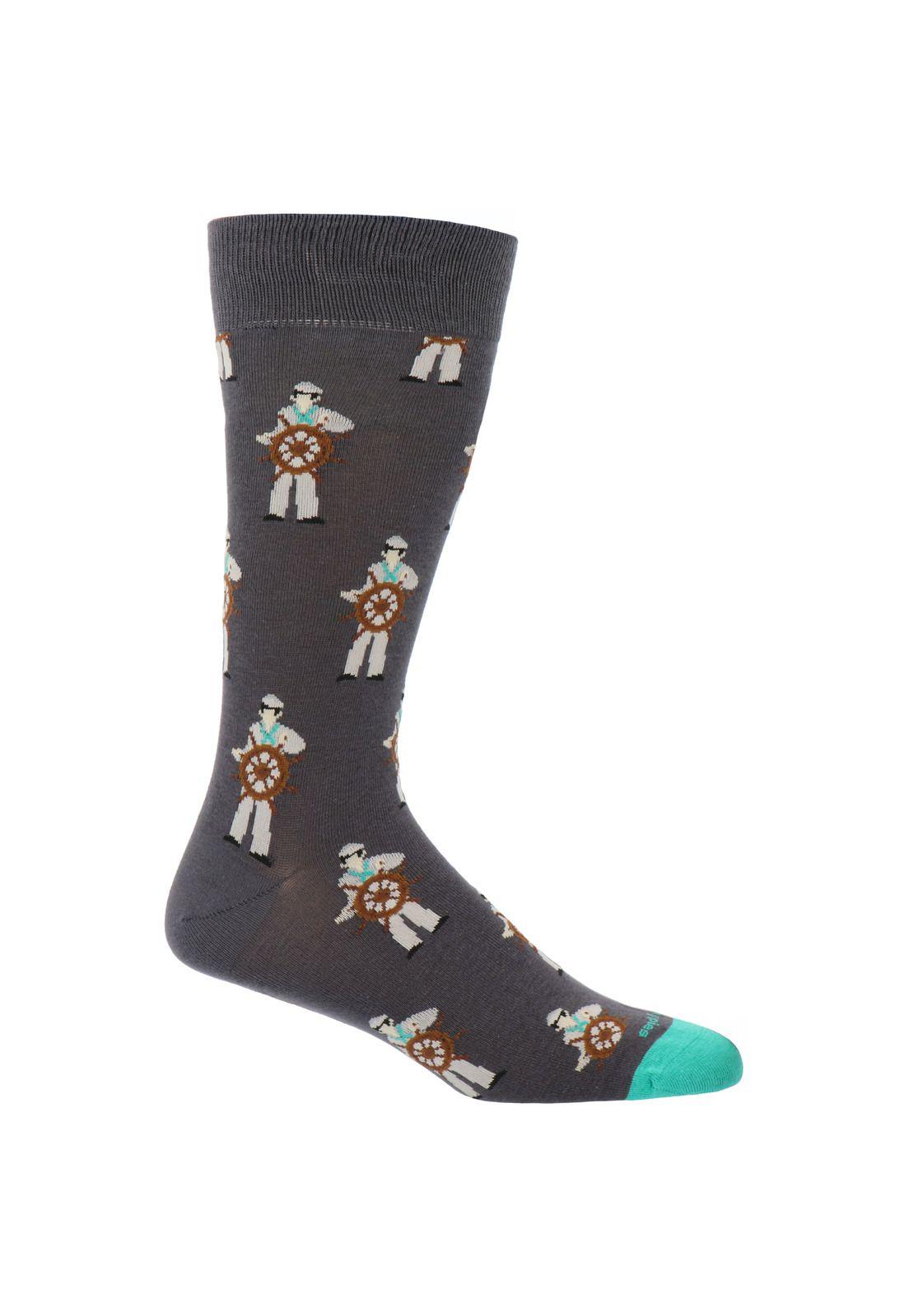 Calcetín Algodón Sailor Negro Hombre-0