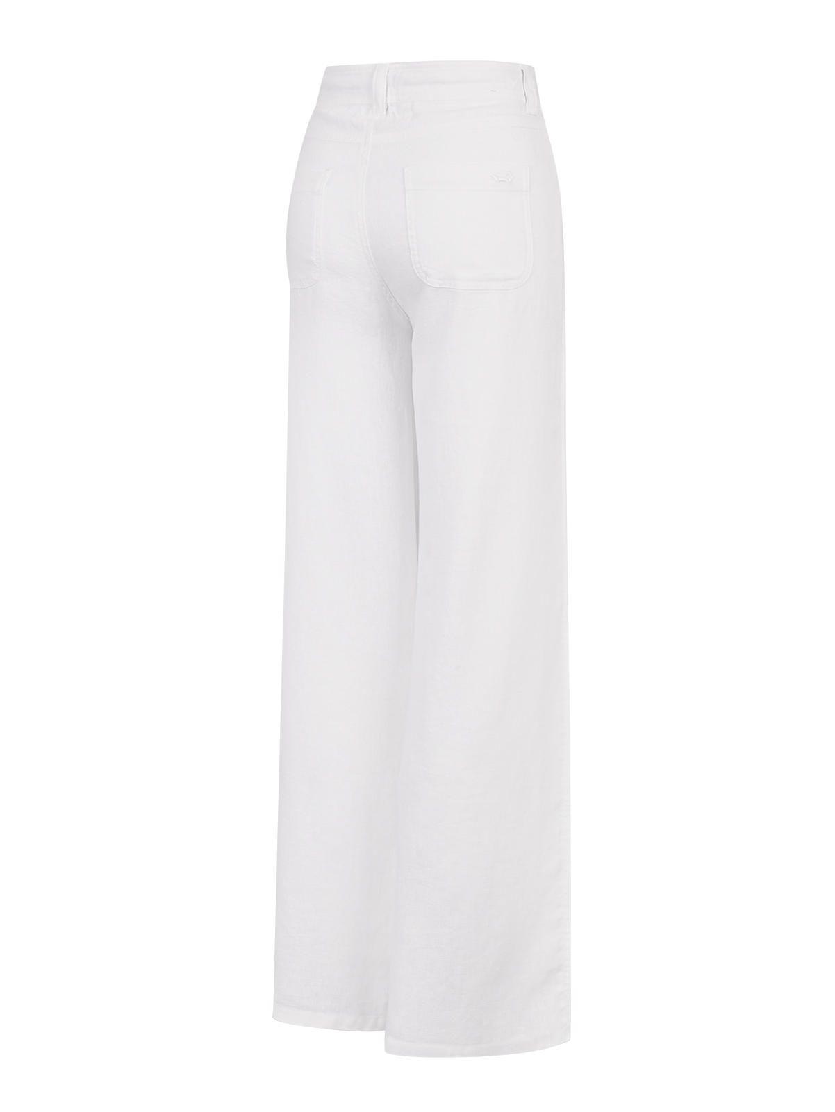 Pantalón Lino Orgánico Mujer Maloys Blanco-1