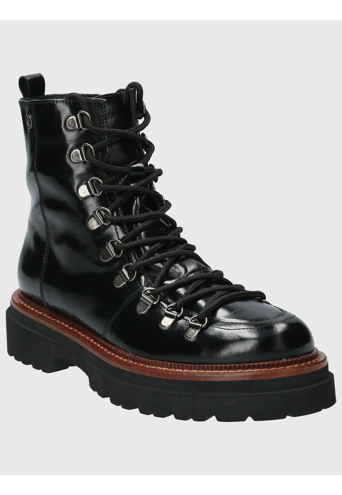 Botin Cuero Mujer Pardoner Negro-0