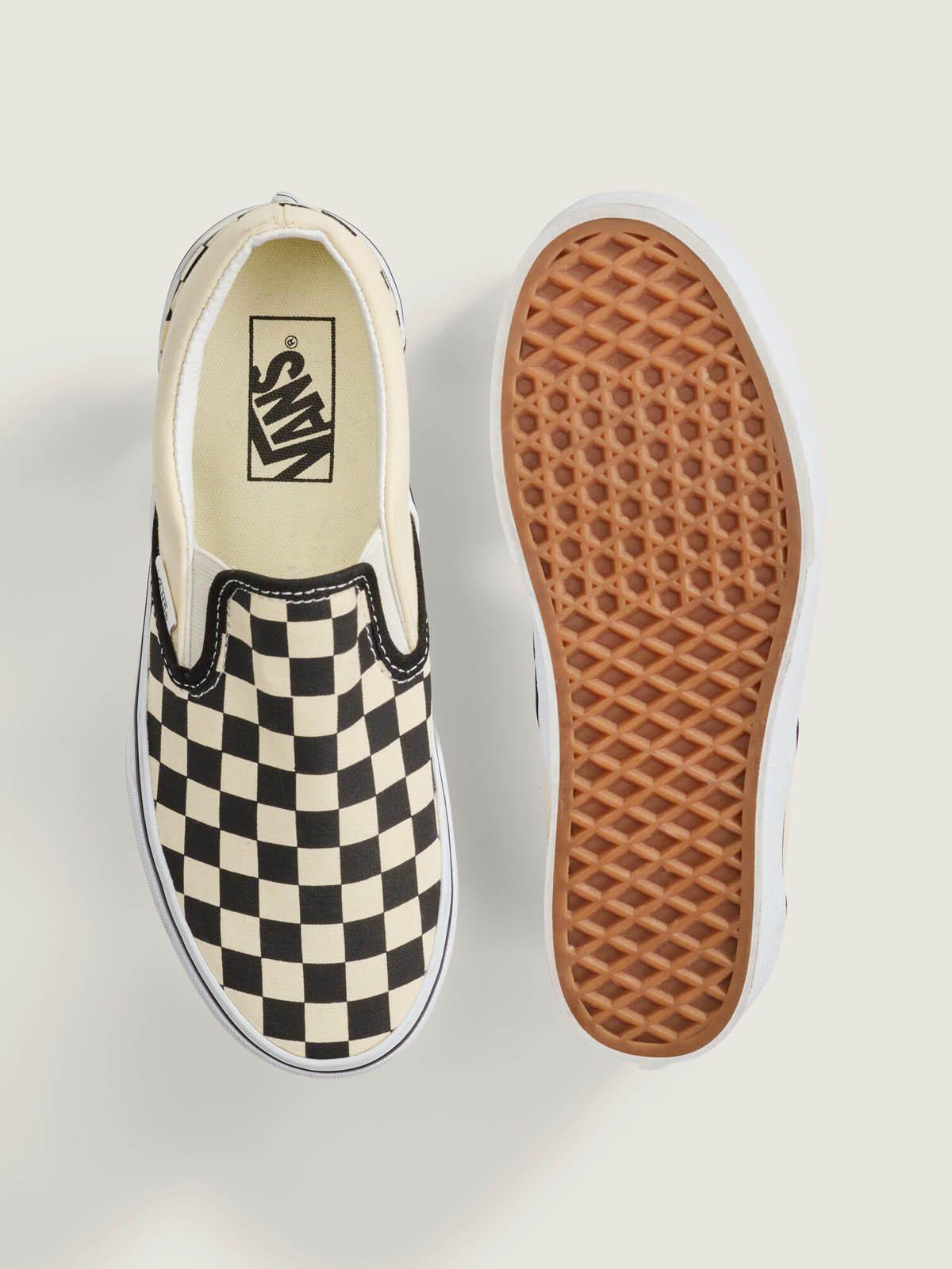 Zapatilla Unisex Slip-On Stackform Checker Black-4