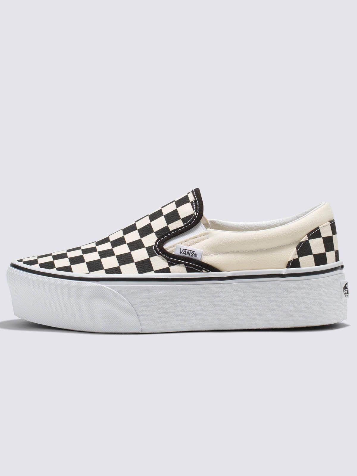 Zapatilla Unisex Slip-On Stackform Checker Black-3
