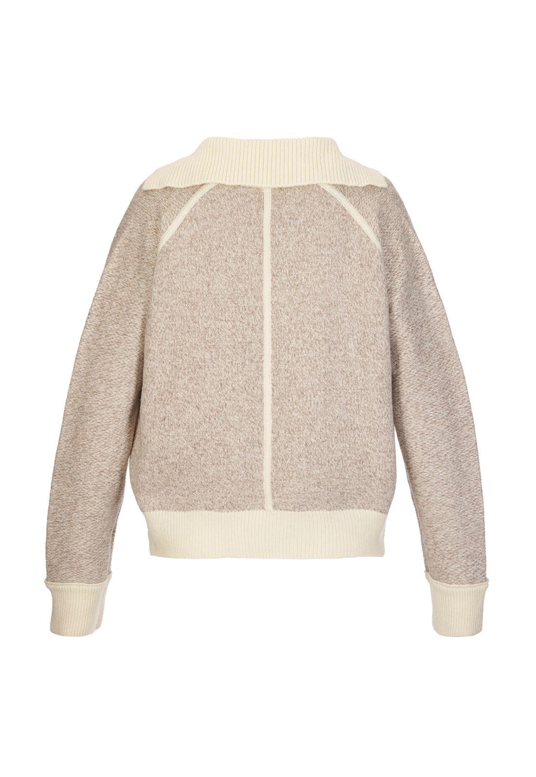 Polerón Mujer Blend Crema-1