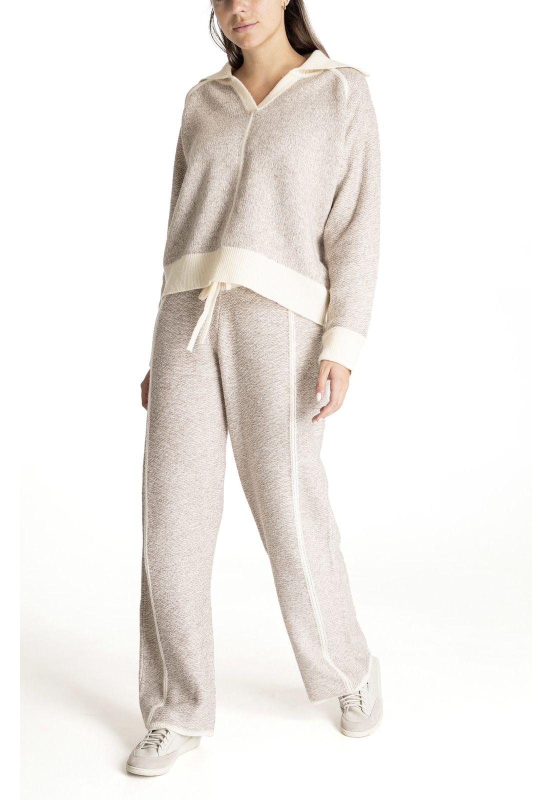 Polerón Mujer Blend Crema-8