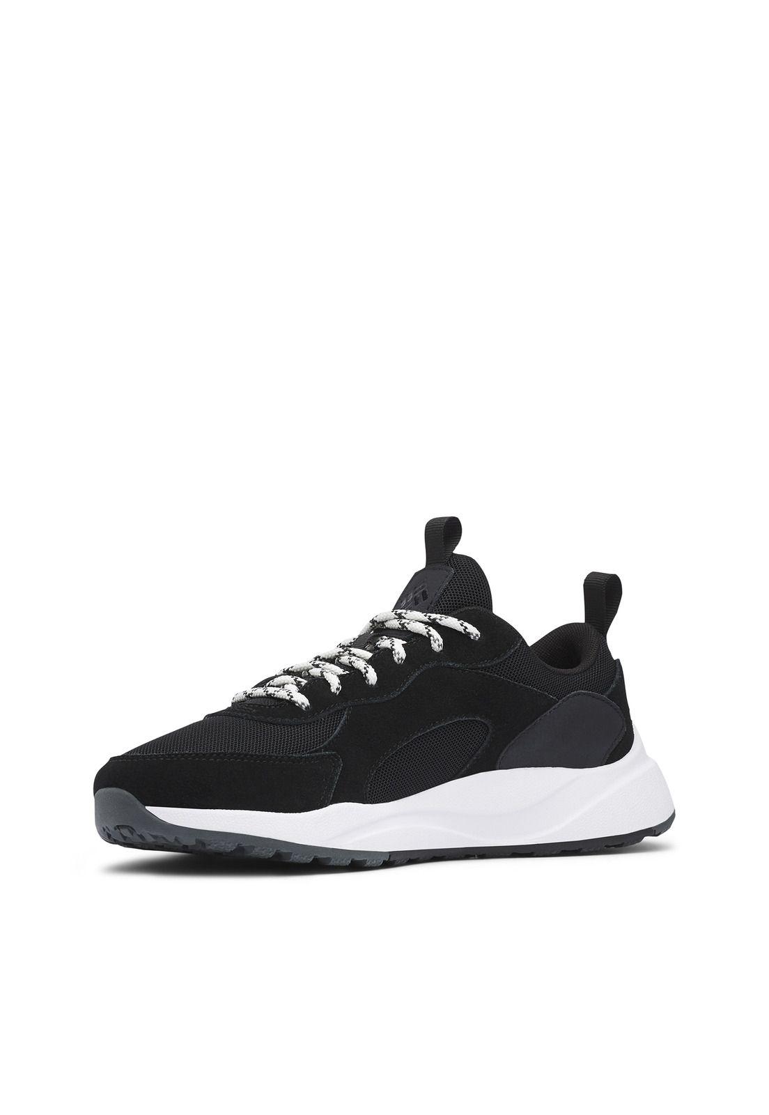 Zapatilla Cuero Mujer Pivot Negro-1