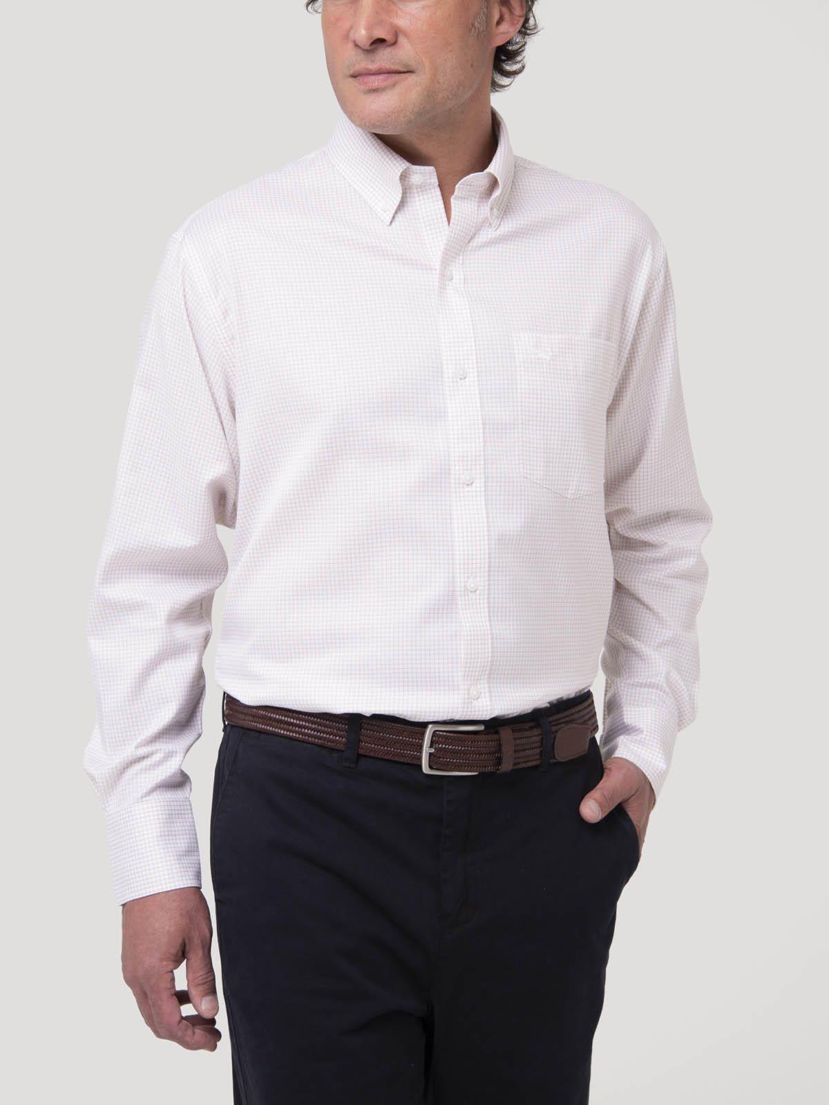 Camisa Cuello Button-Down Hombre Wf Rojo-6