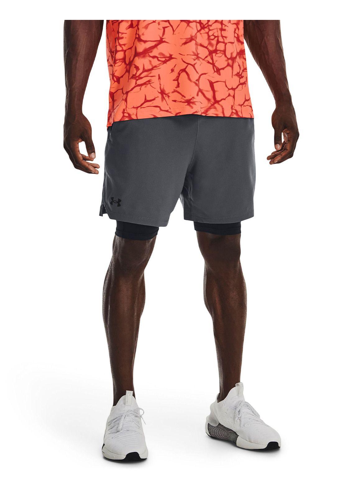 Shorts 2 en 1 UA Vanish para hombre Gris-3