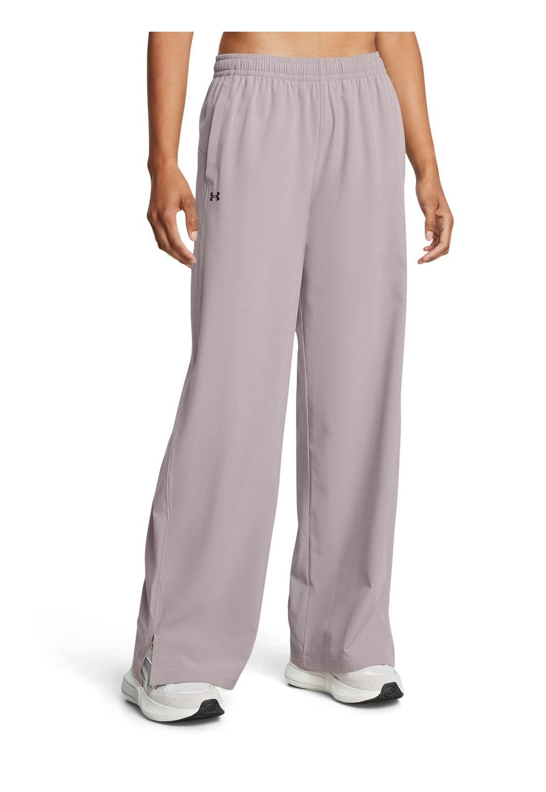 Pantalones anchos UA Rival para mujer Gris-3