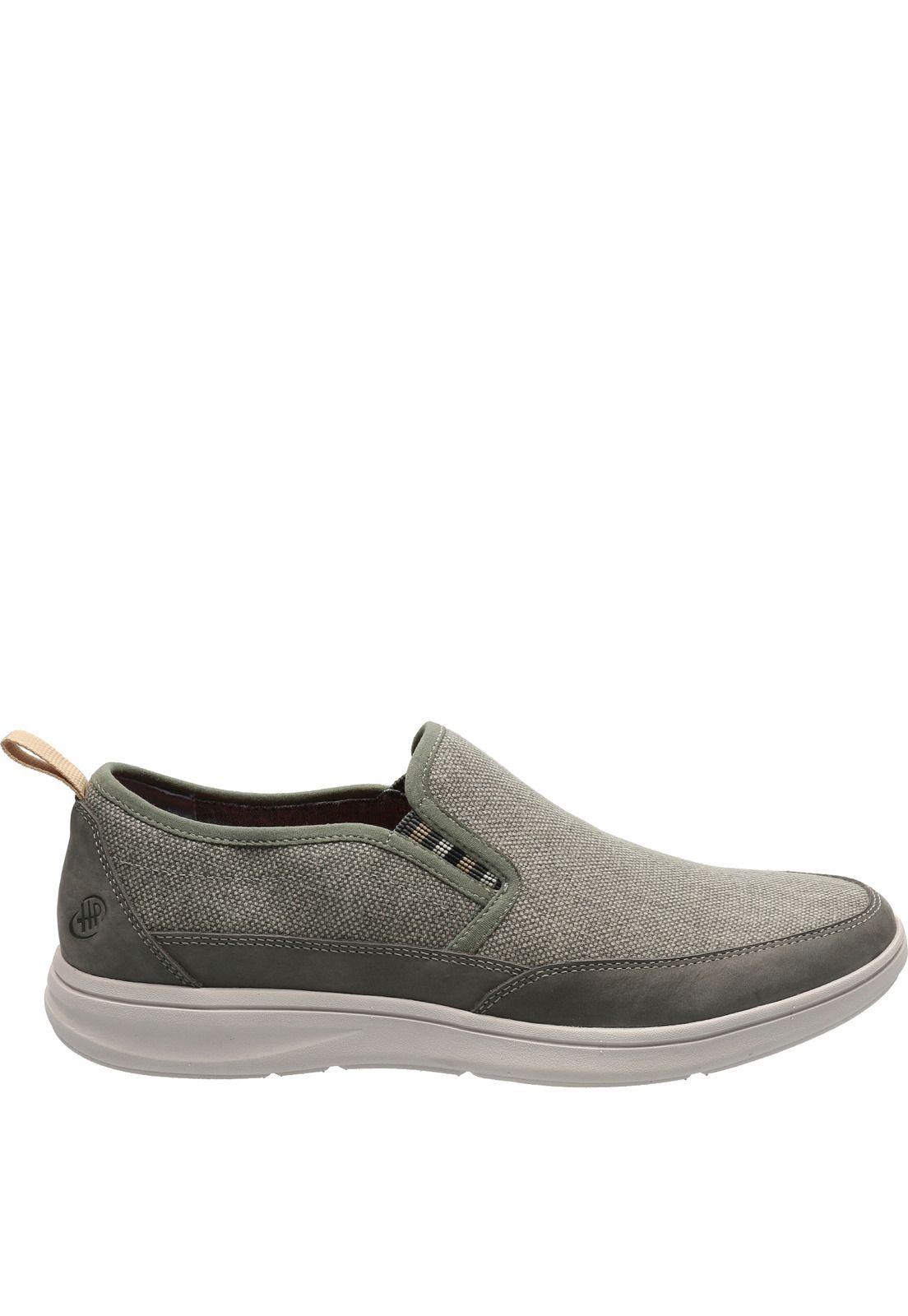 Zapatilla Cuero Hombre Harbor Gris-1