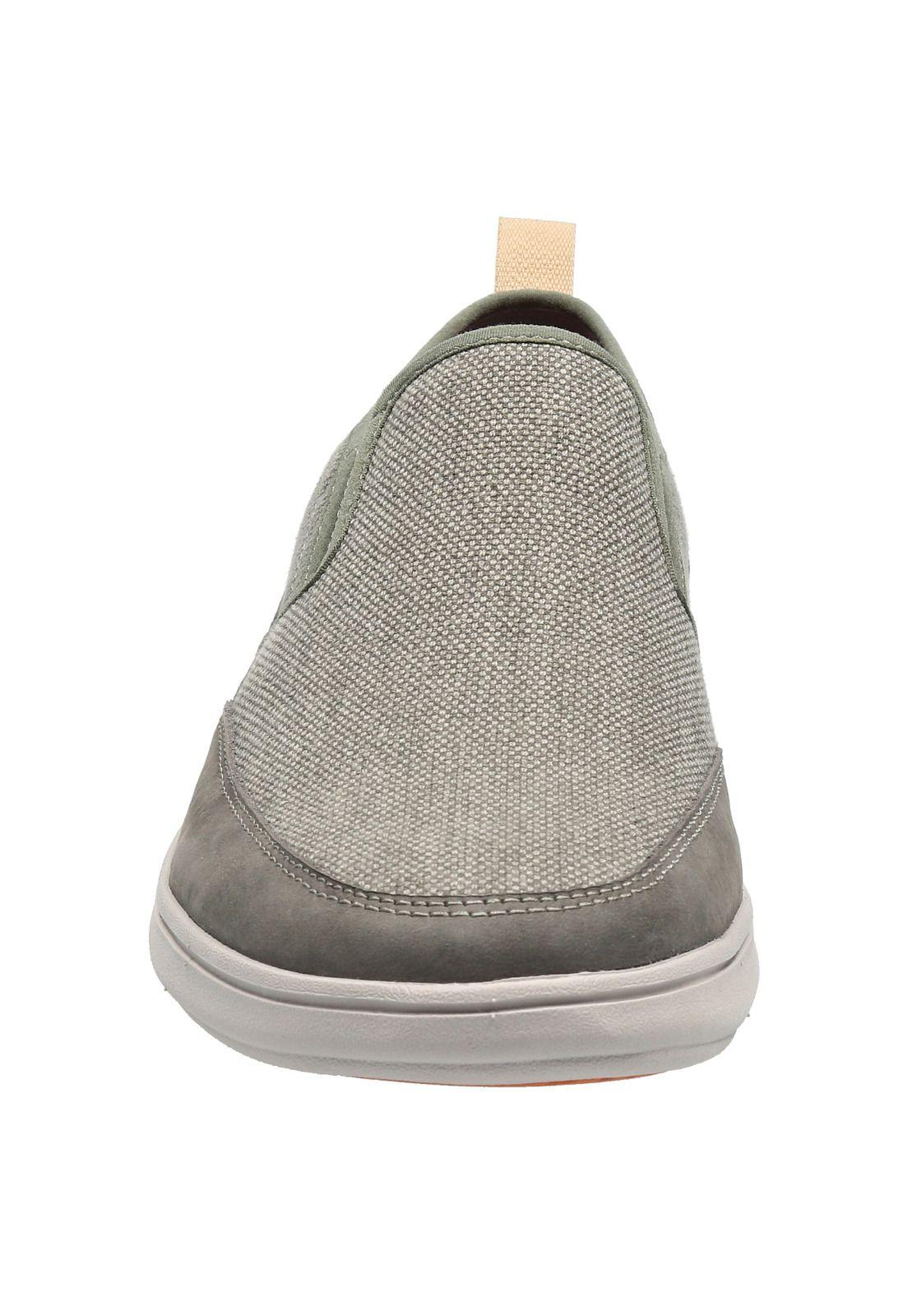 Zapatilla Cuero Hombre Harbor Gris-2