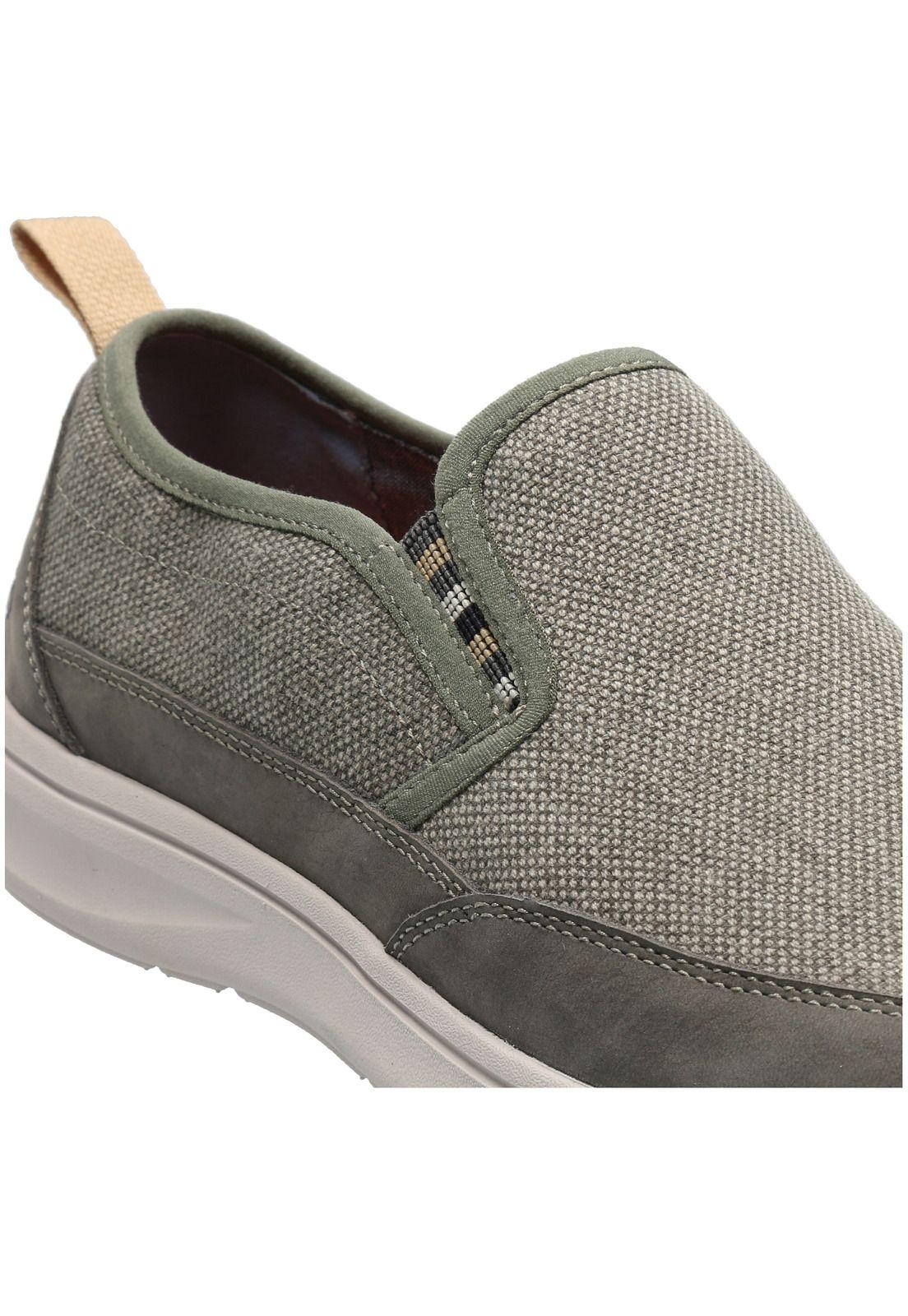 Zapatilla Cuero Hombre Harbor Gris-6